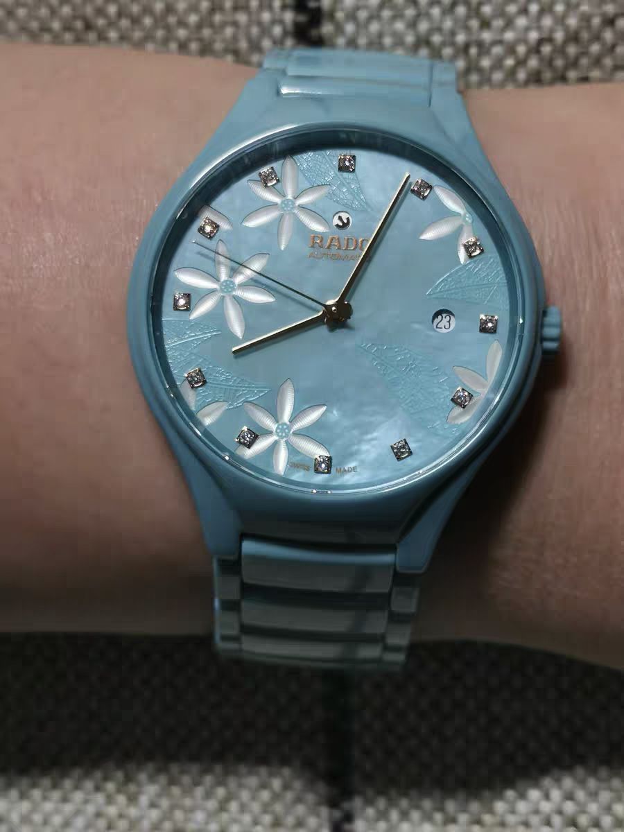 RADO/雷达 白茉莉母贝盘，成为最特别的那抹绿