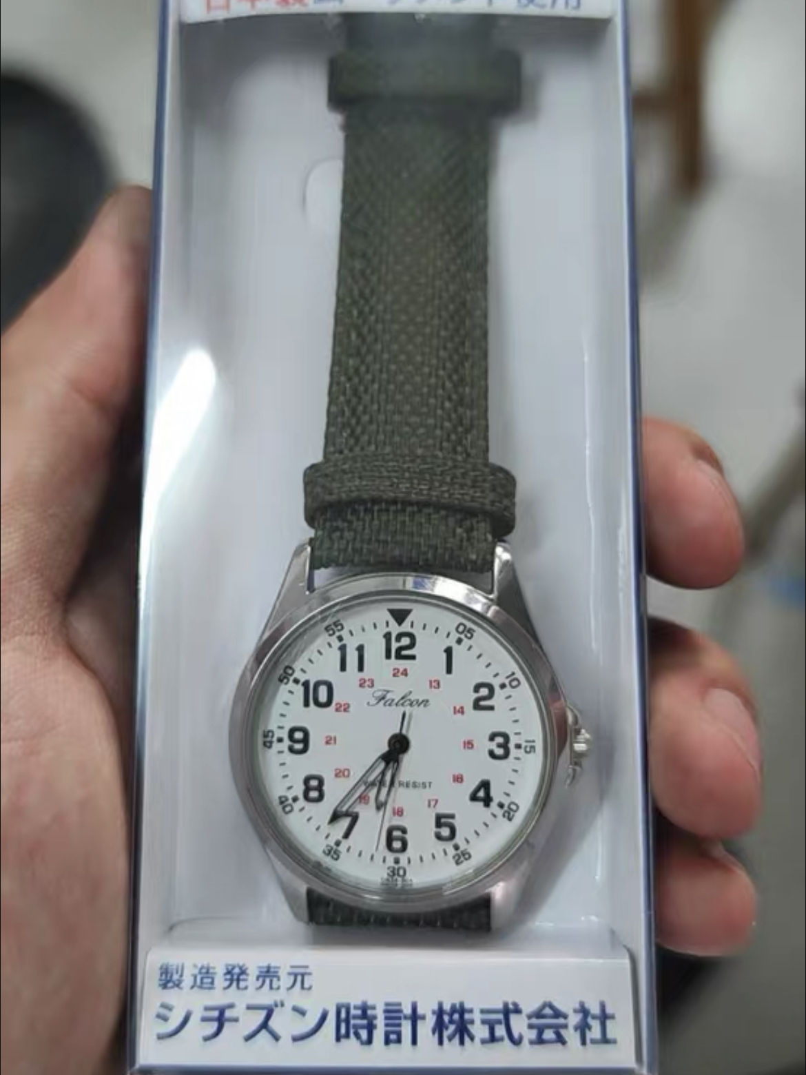 Citizen/西铁城 Falcon绿色皮革手表分享