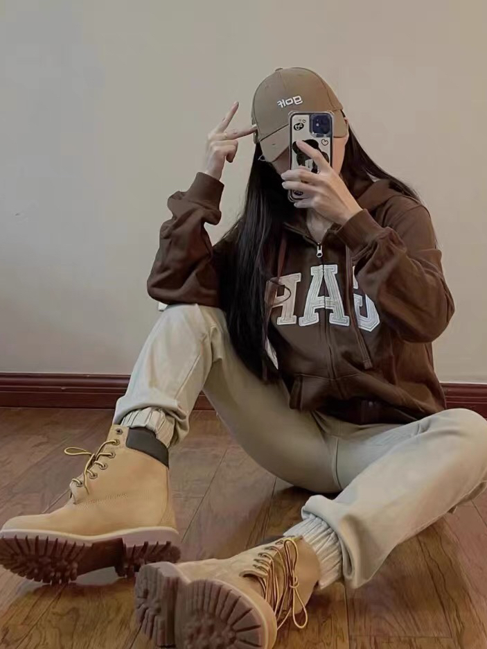 美式复古设计感小众卫衣