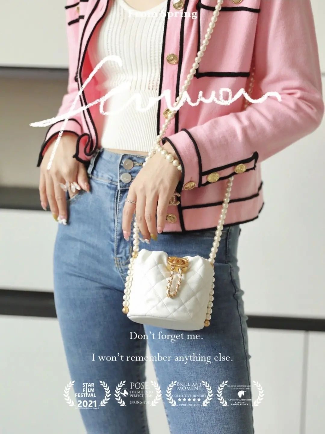 Chanel Mini 金扣珍珠抽绳水桶 链条手提包分享