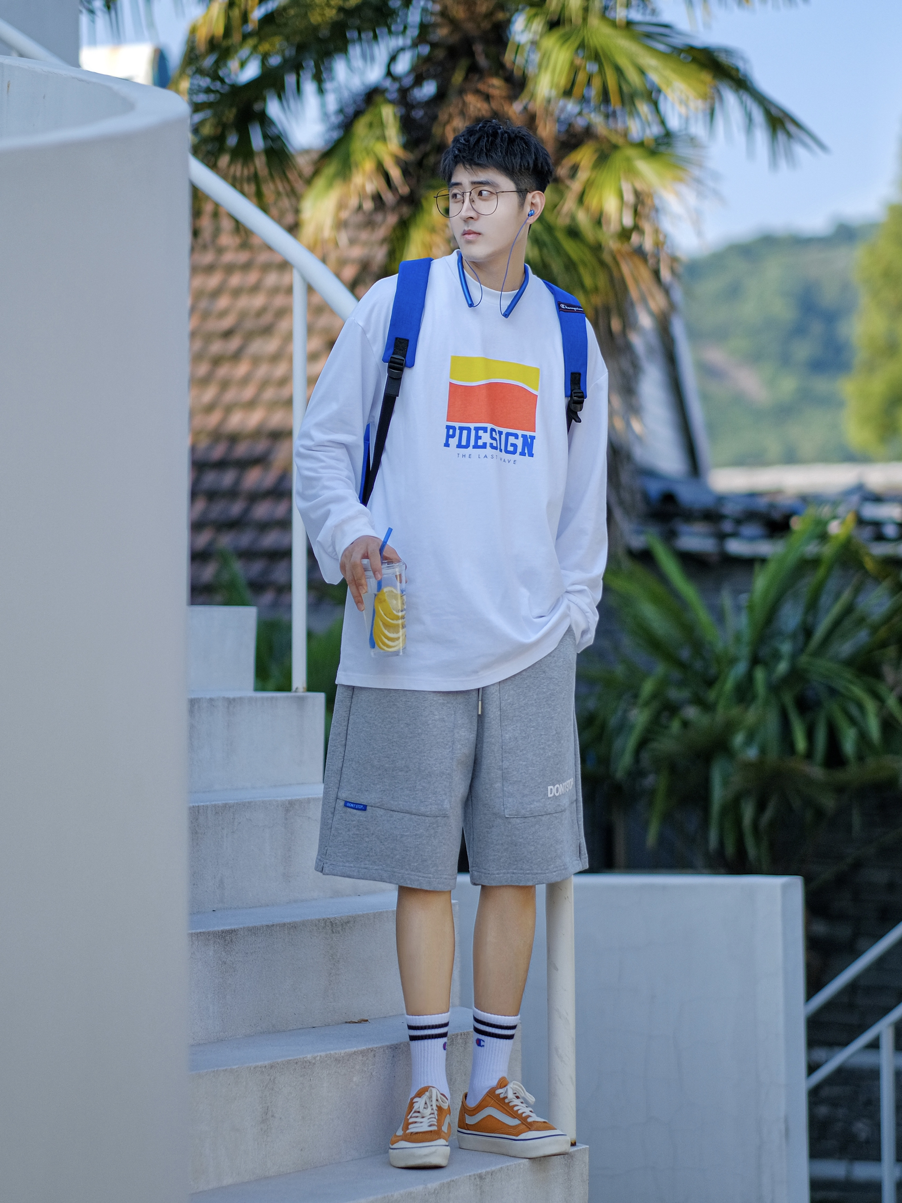🔹少年感穿搭｜初秋就是要长袖搭配短裤🌄🍃