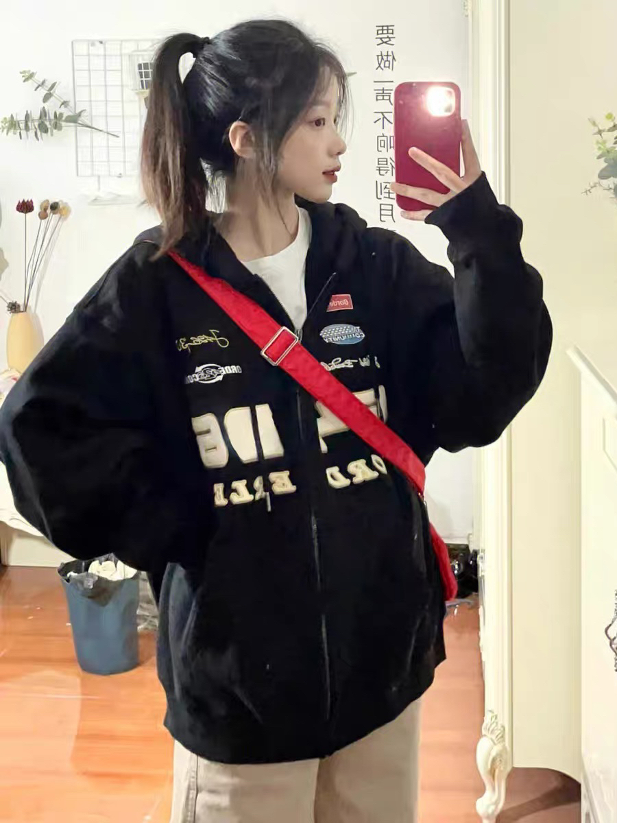 F246 少年感女孩——超适合秋天的卫衣外套