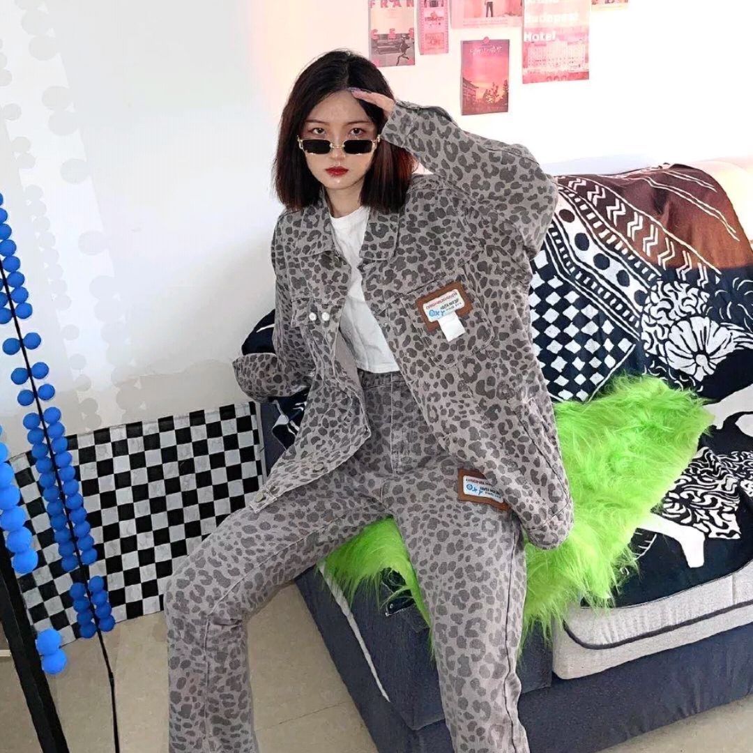 这么酷的牛仔夹克爱了啊💞