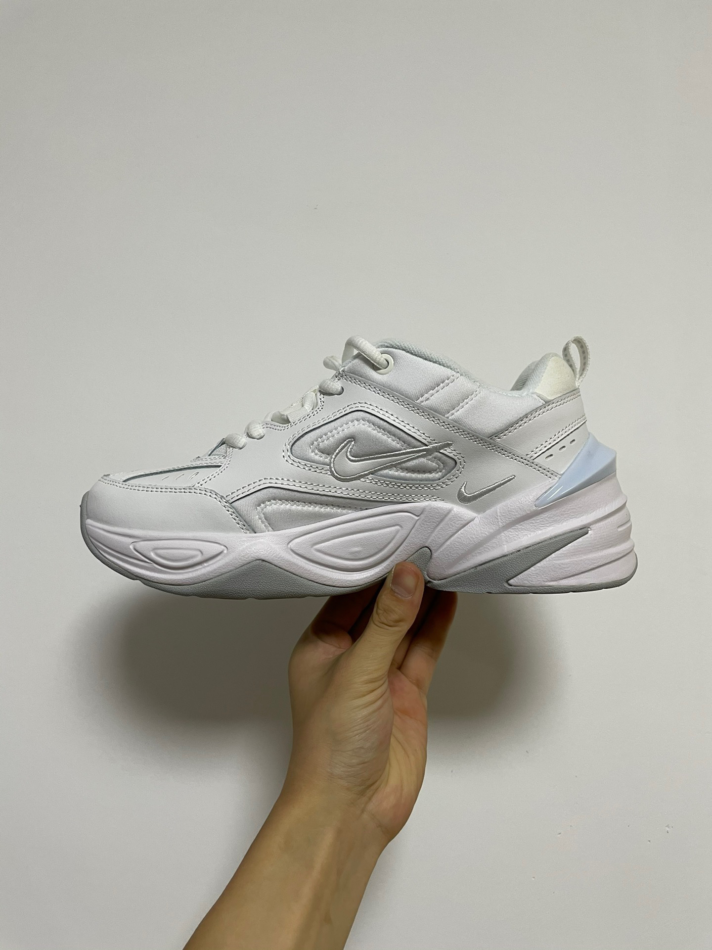 开学好鞋推荐Nike M2K Tekno White Pure Platinum 舒适厚底 复古休闲