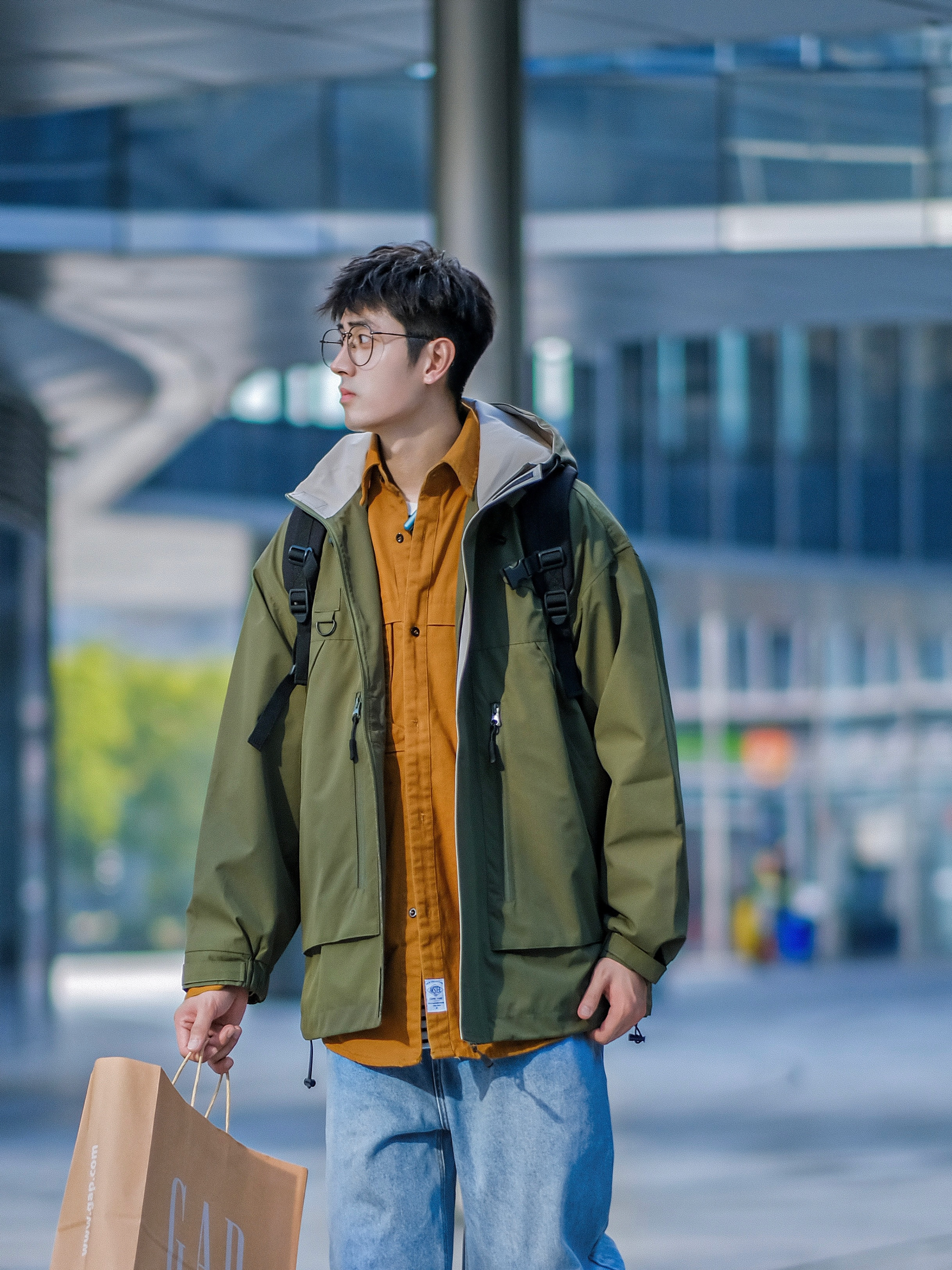 🔹男生秋季穿搭|“绿橙蓝”少年感穿搭🉑️🍃