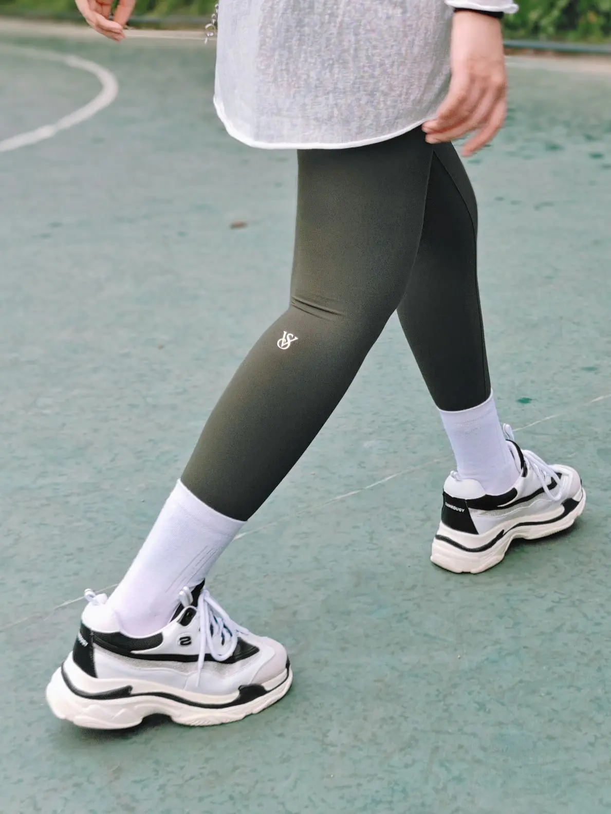 简单清爽的leggings穿搭~
