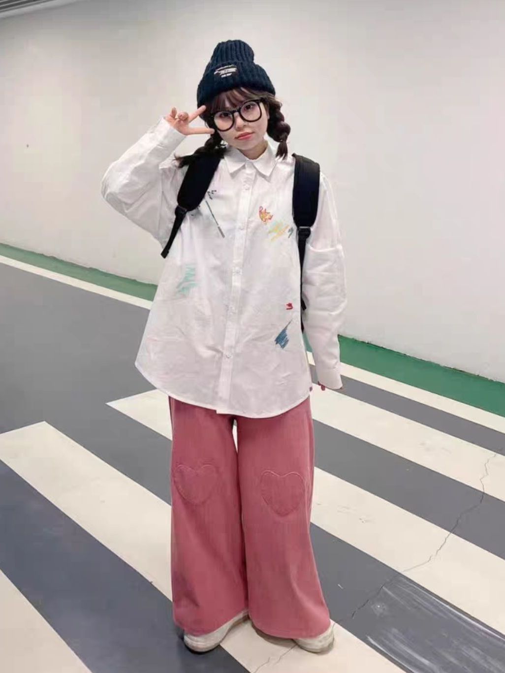 可爱学生妹搭配