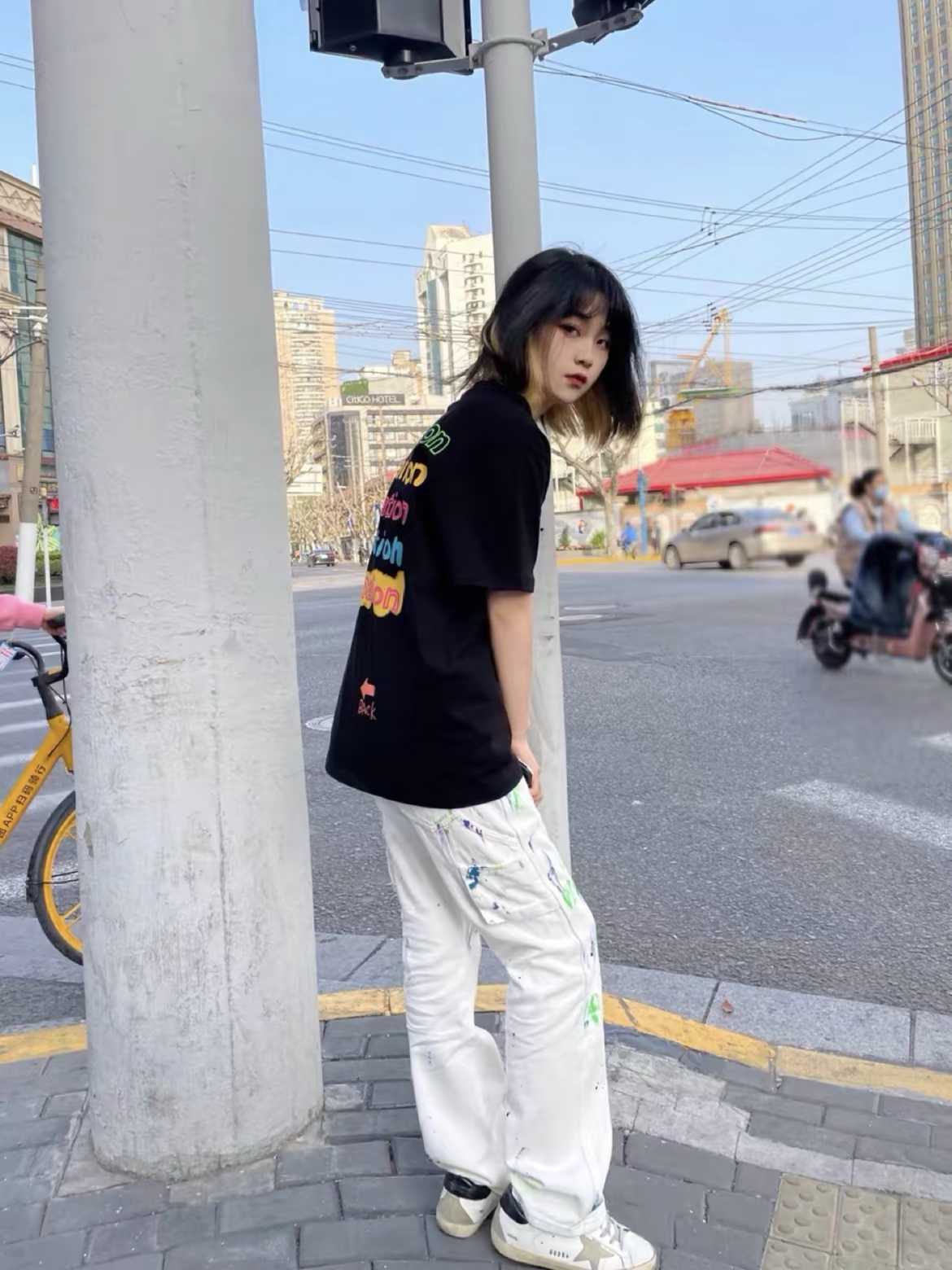 新因素 🙌🏻点赞的泼墨牛仔裤，绝绝子~