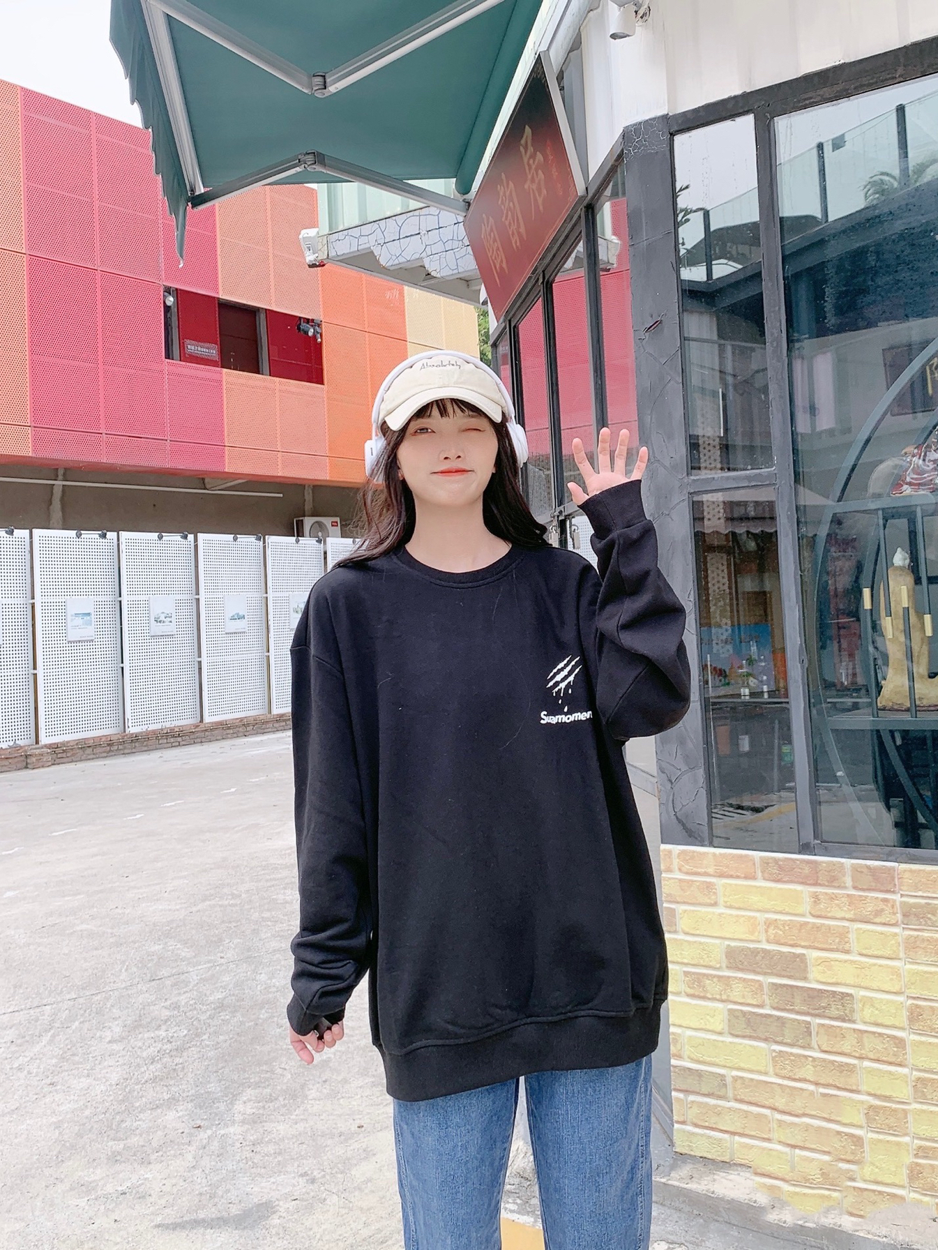 潮酷女孩的日常look