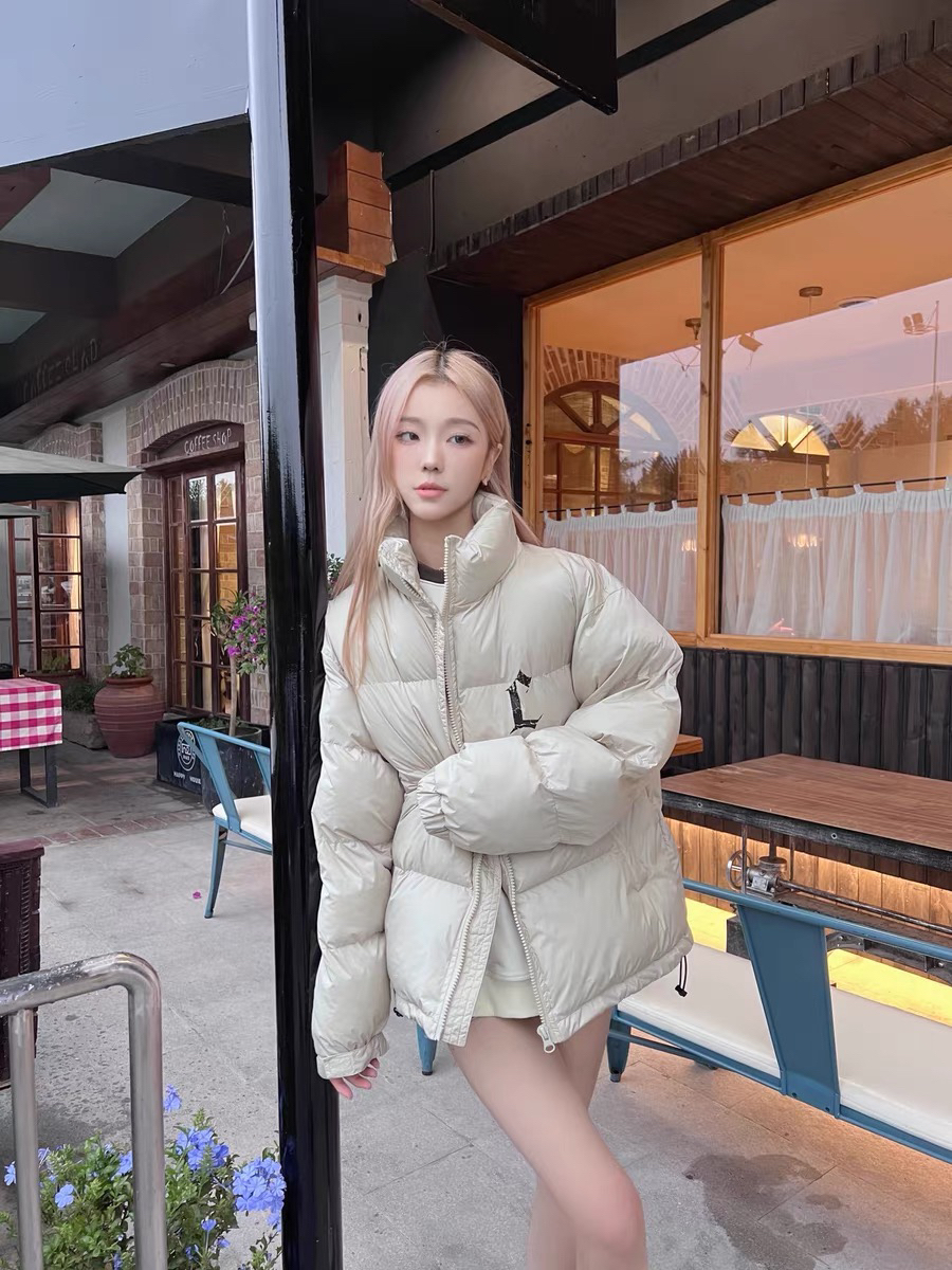 奶油小面包，软fufu冬季保暖棉服穿搭