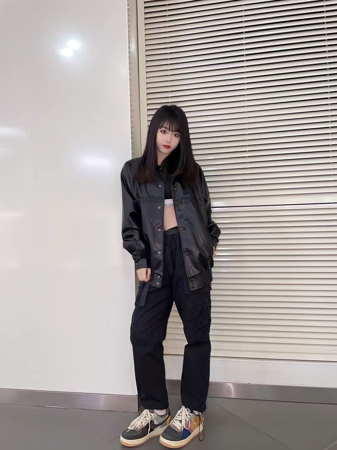女生秋日皮衣穿搭🌟秒变女主！