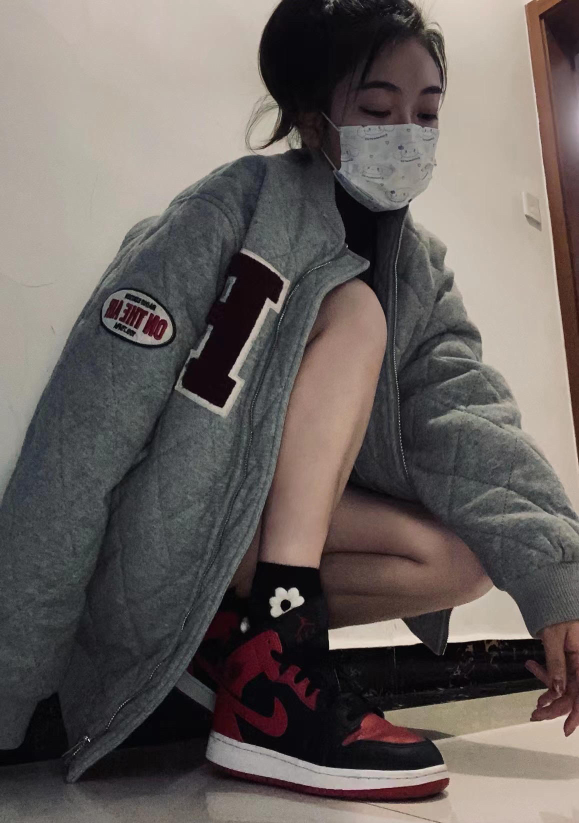 关于大衣配aj 有点酷啊
