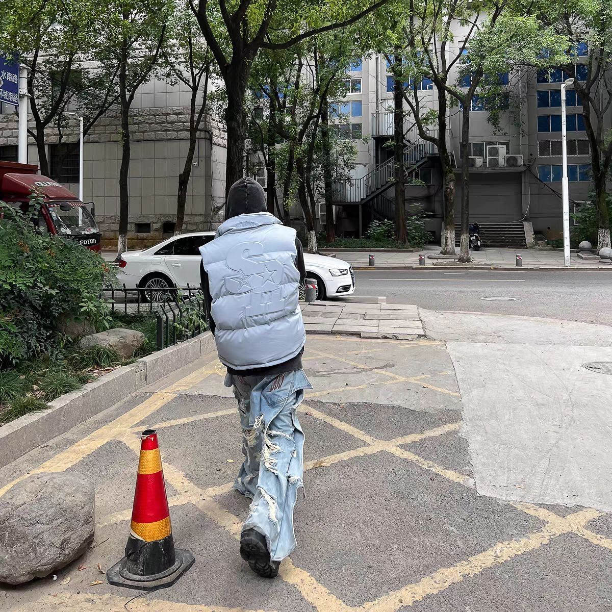 OOTD｜日系City boy棉马甲穿搭｜秋冬出街