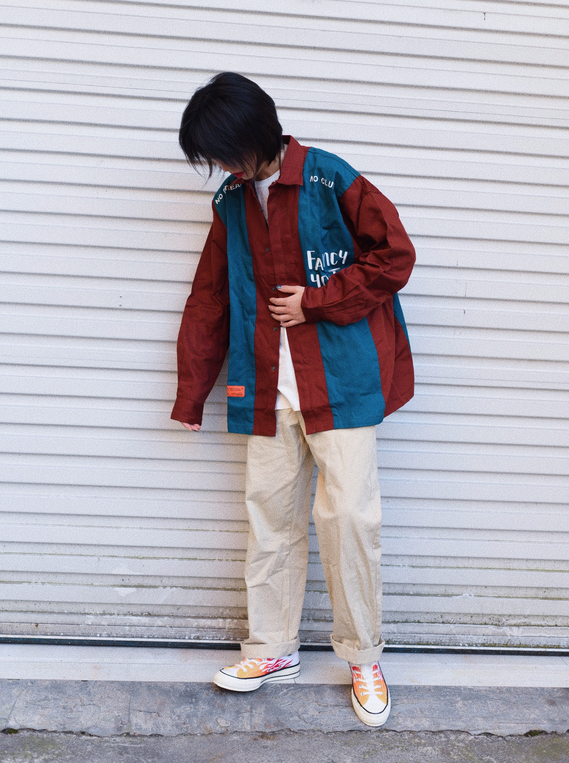 OOTD｜在吗 看看这件拼色超帅的外套