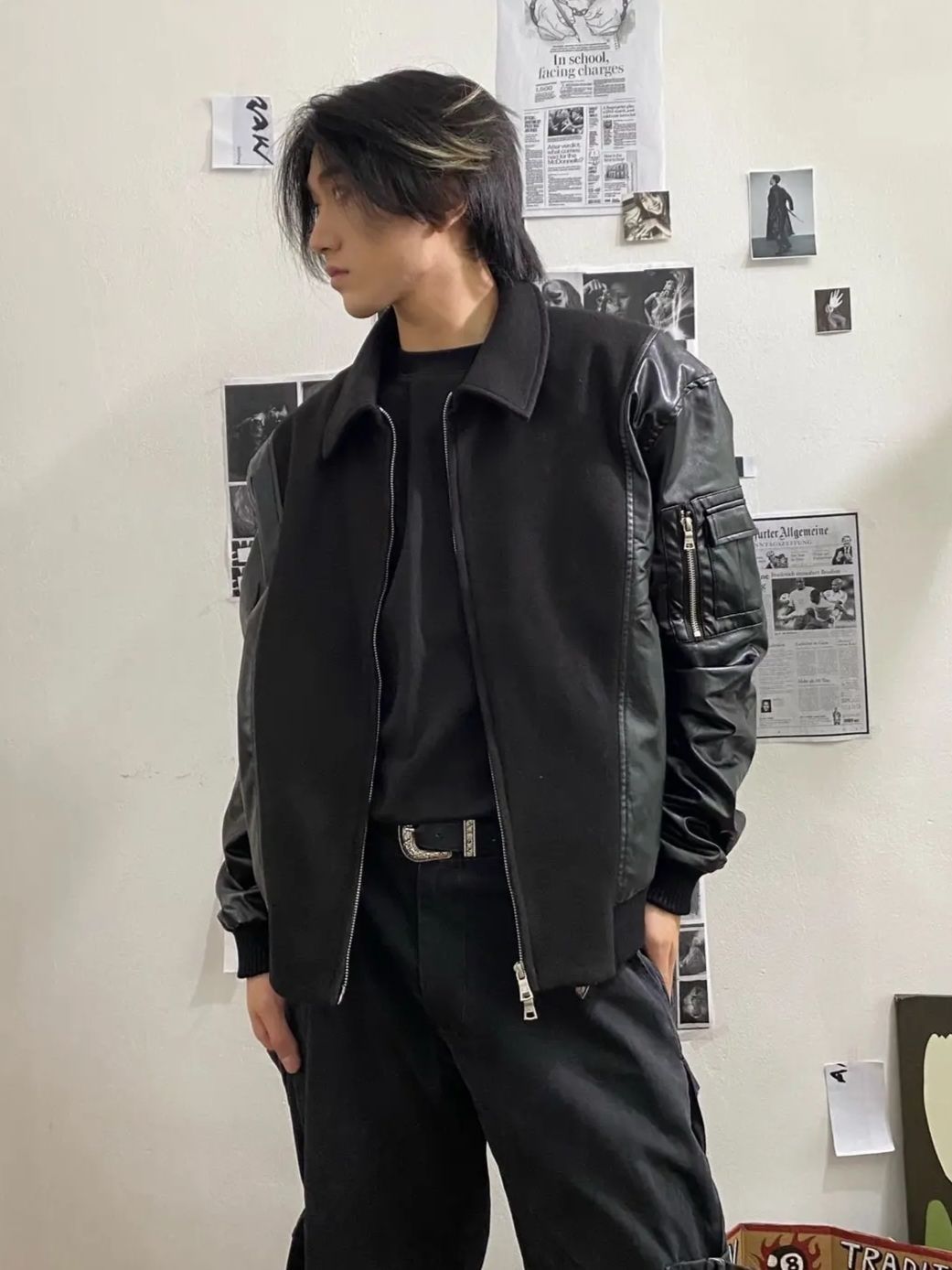 帅酷公式——机车PU外套😎