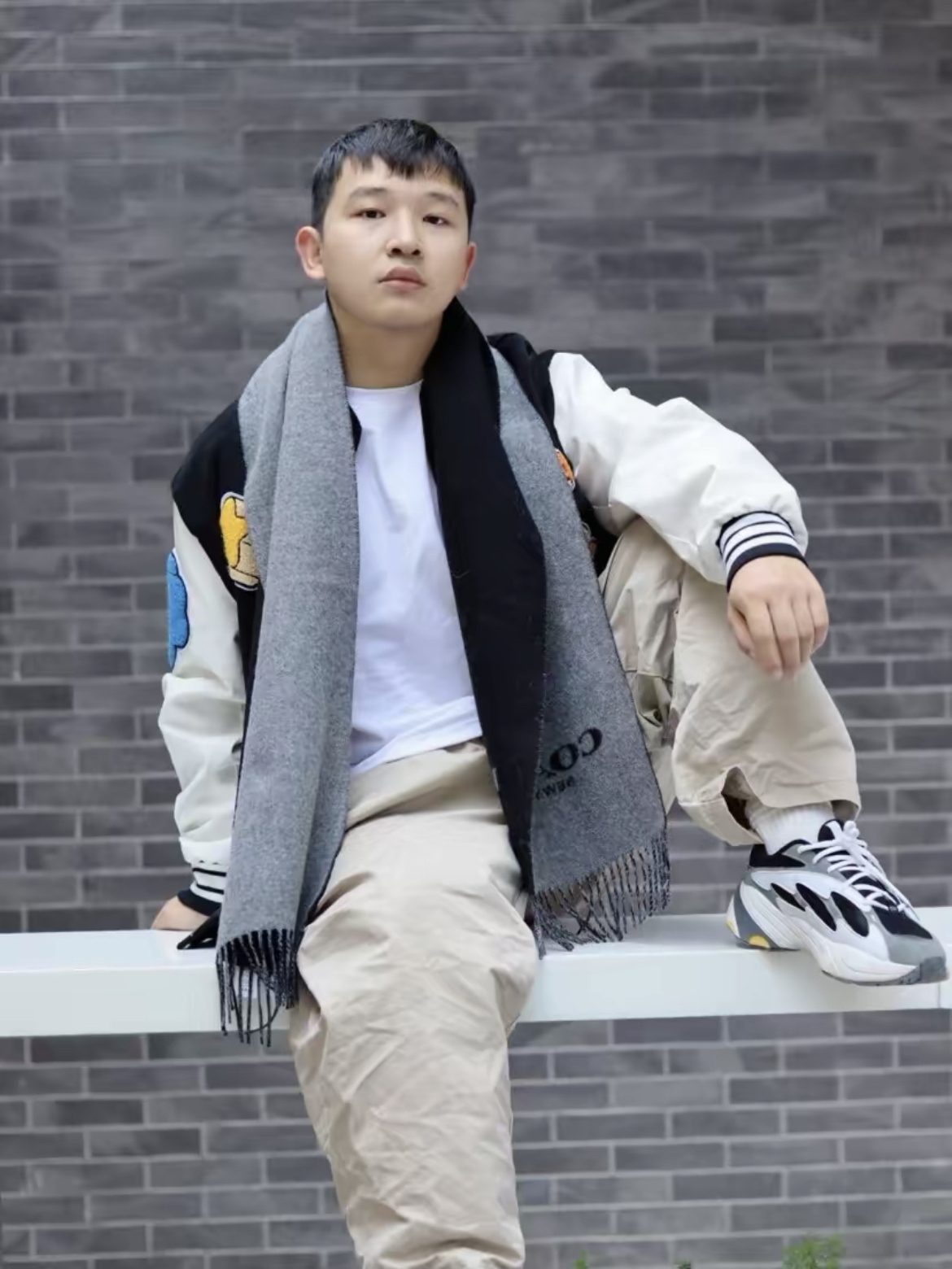 蔻驰男士围巾
