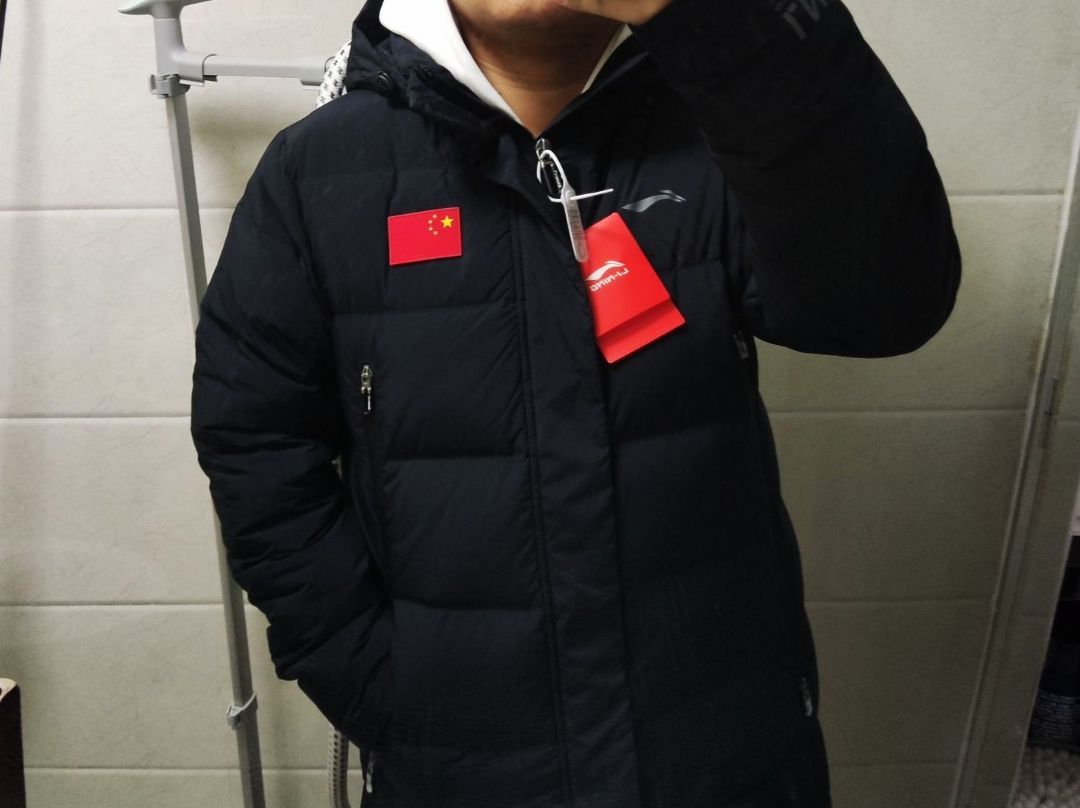 李宁长款羽绒服