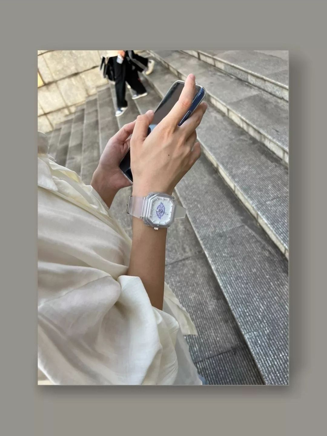 【100周年限定】Dickies/帝客 42mm 果冻透明小方块马卡龙冰淇淋石英男女同款手表推荐