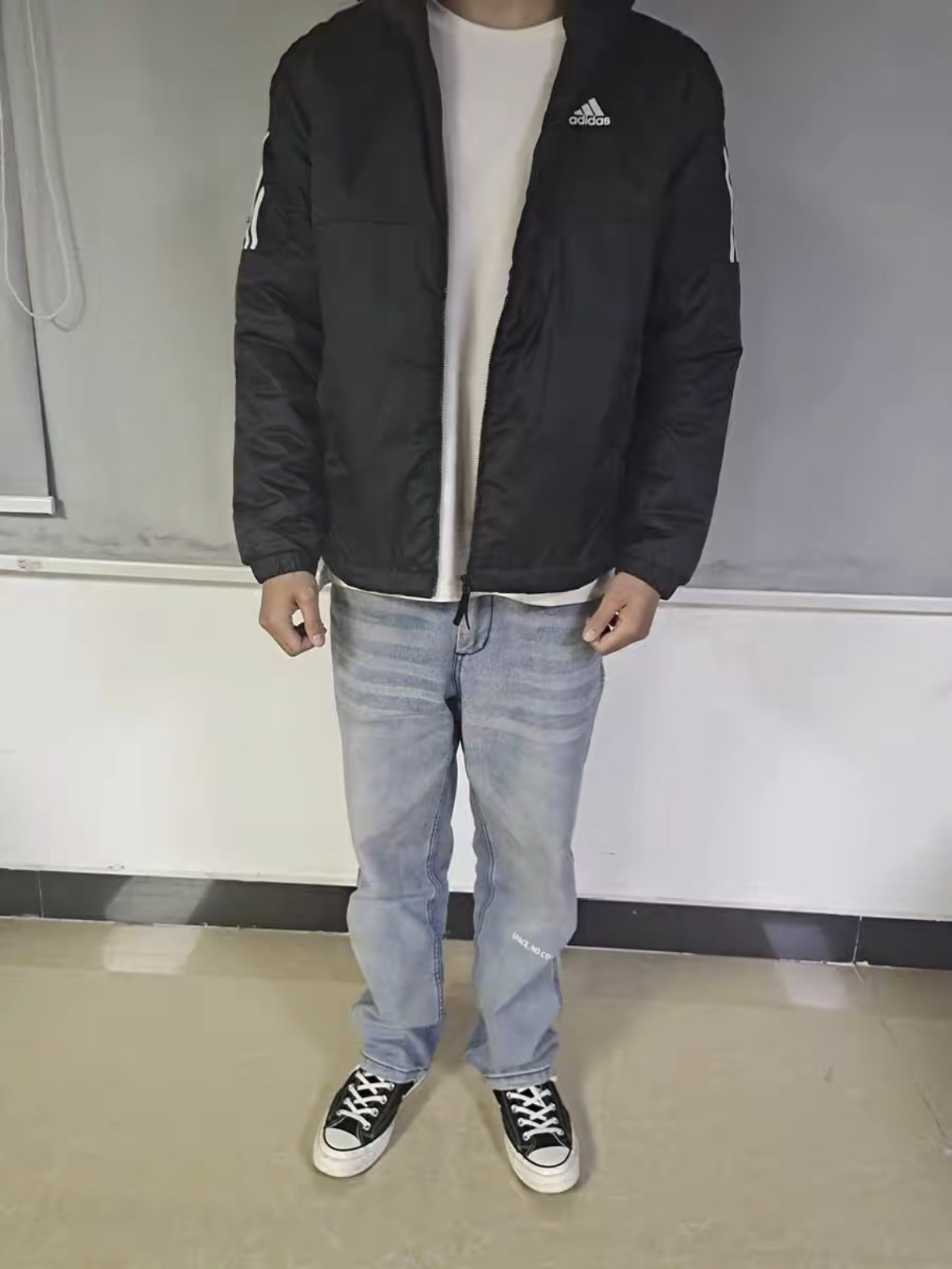adidas 穿教练夹克超级酷