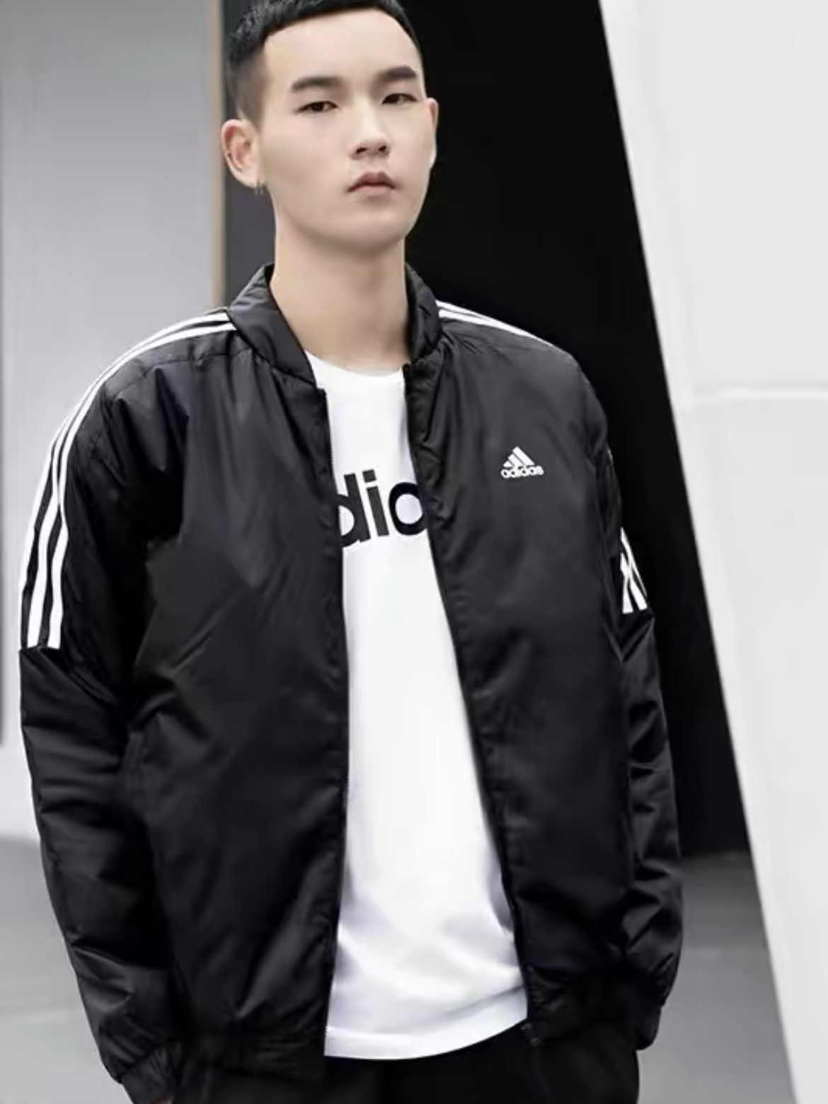 adidas 帅气夹克跟我这样穿