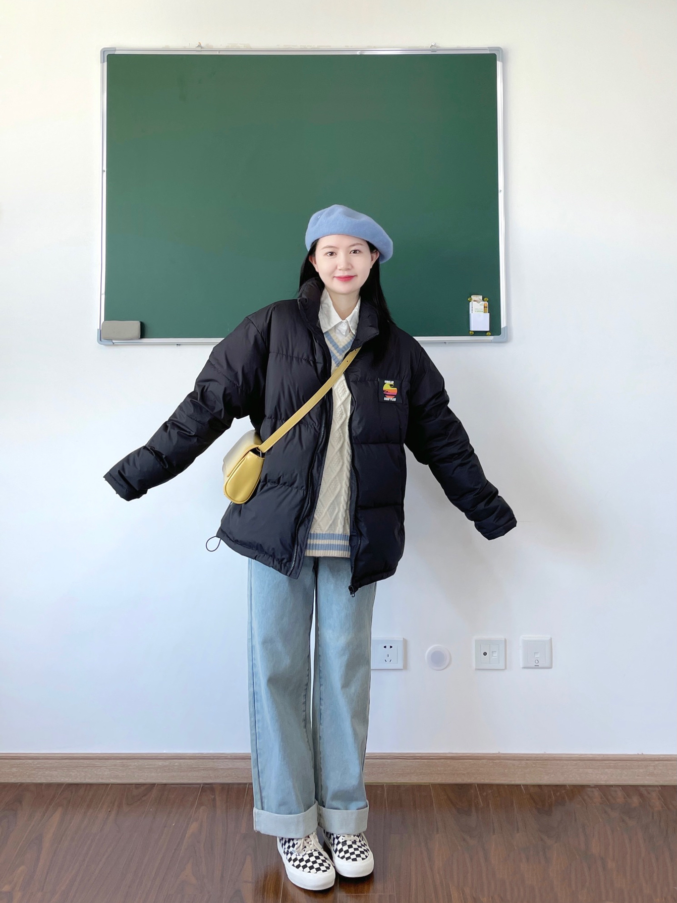 超元气的校园感穿搭