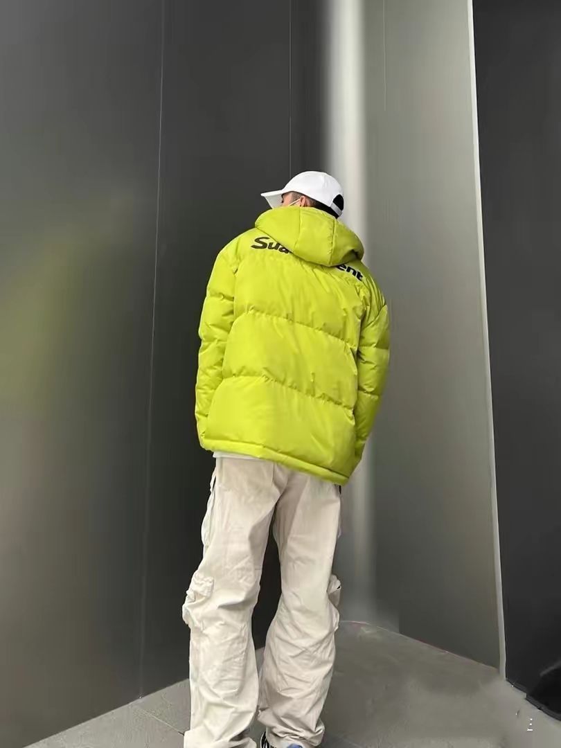 logo绣章加厚短款羽绒服潮流穿搭