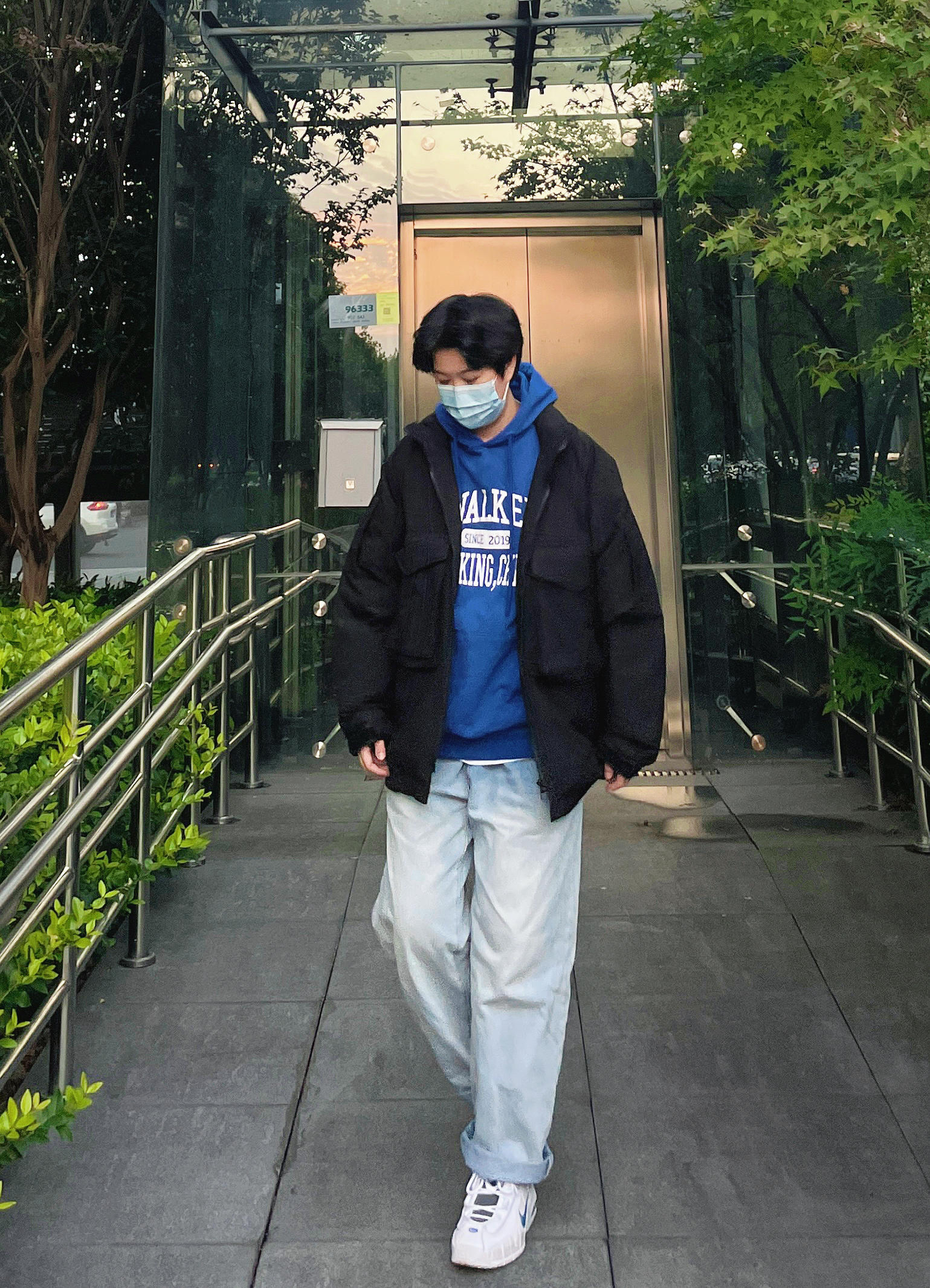 OOTD|秋冬男友风日常休闲穿搭|黑色棉服搭配