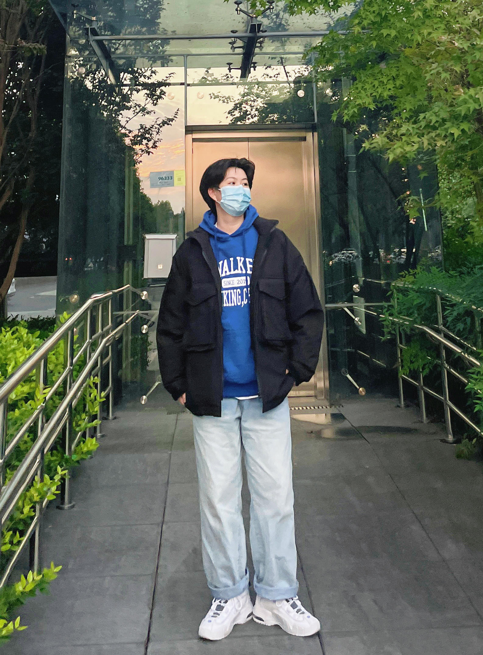 OOTD|秋冬男友风日常休闲穿搭|黑色棉服搭配