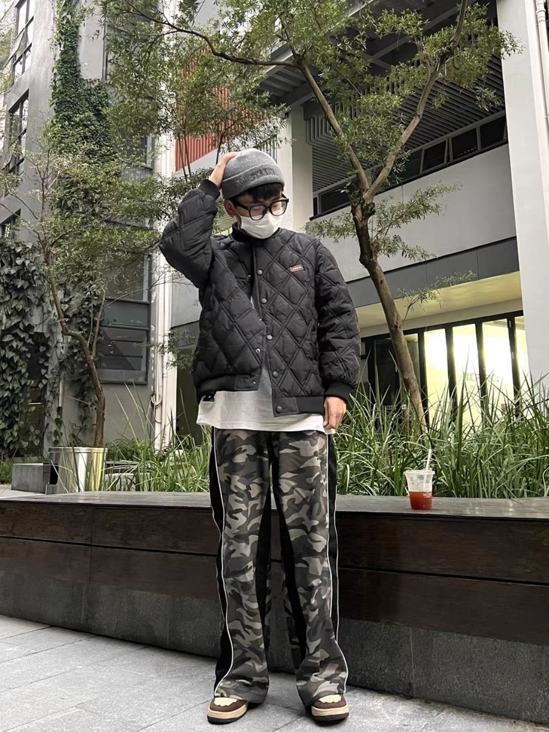 OOTD复古棉服