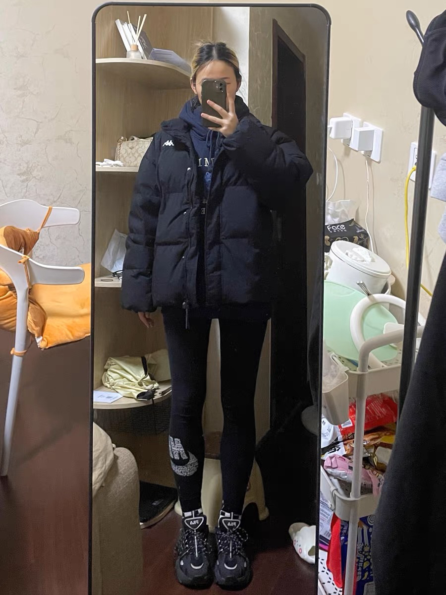 Kappa 入冬第一件黑羽绒服帅气住了