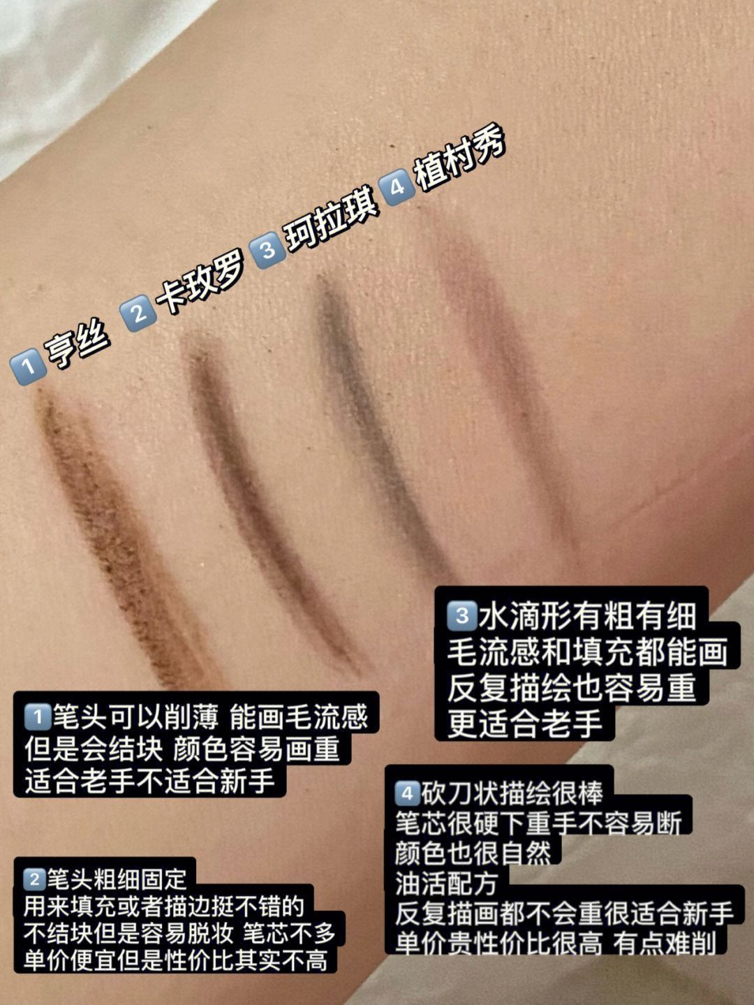 新手画眉教程|眉笔测评