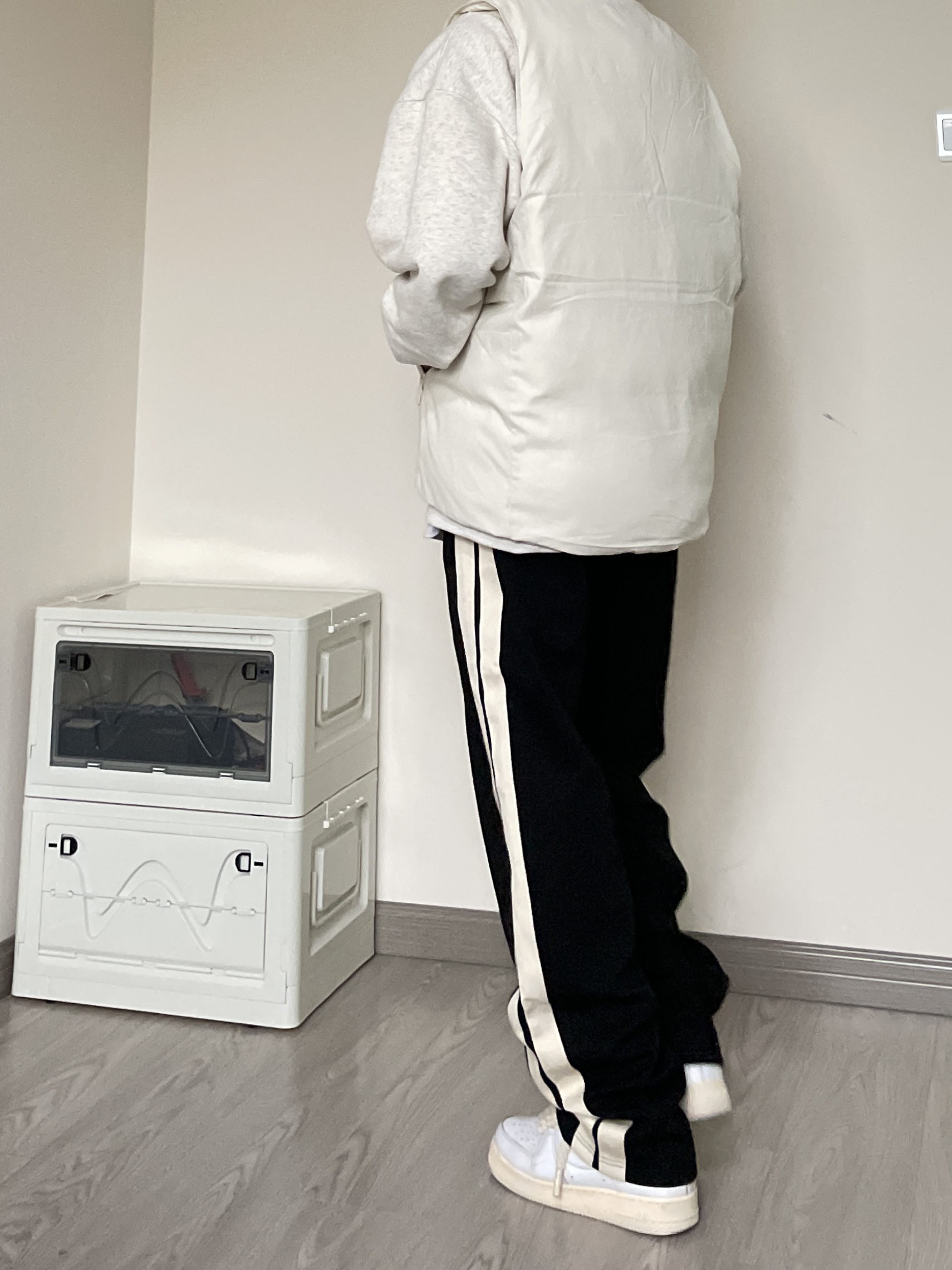 OOTD|嘎嘎帅马甲+不对称拼接长裤