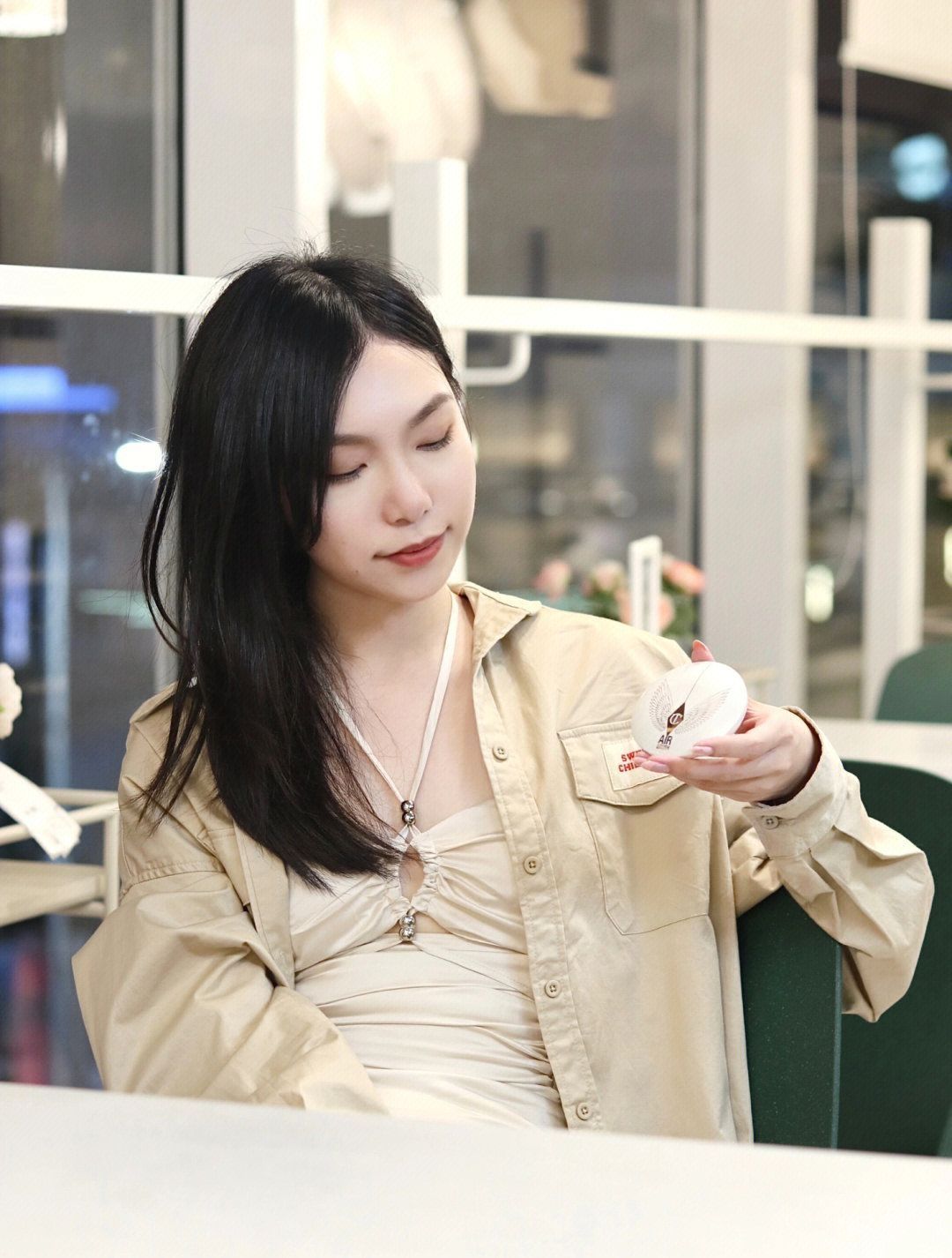 一粉饼两用，甜妹小心机|秒变白月光💫