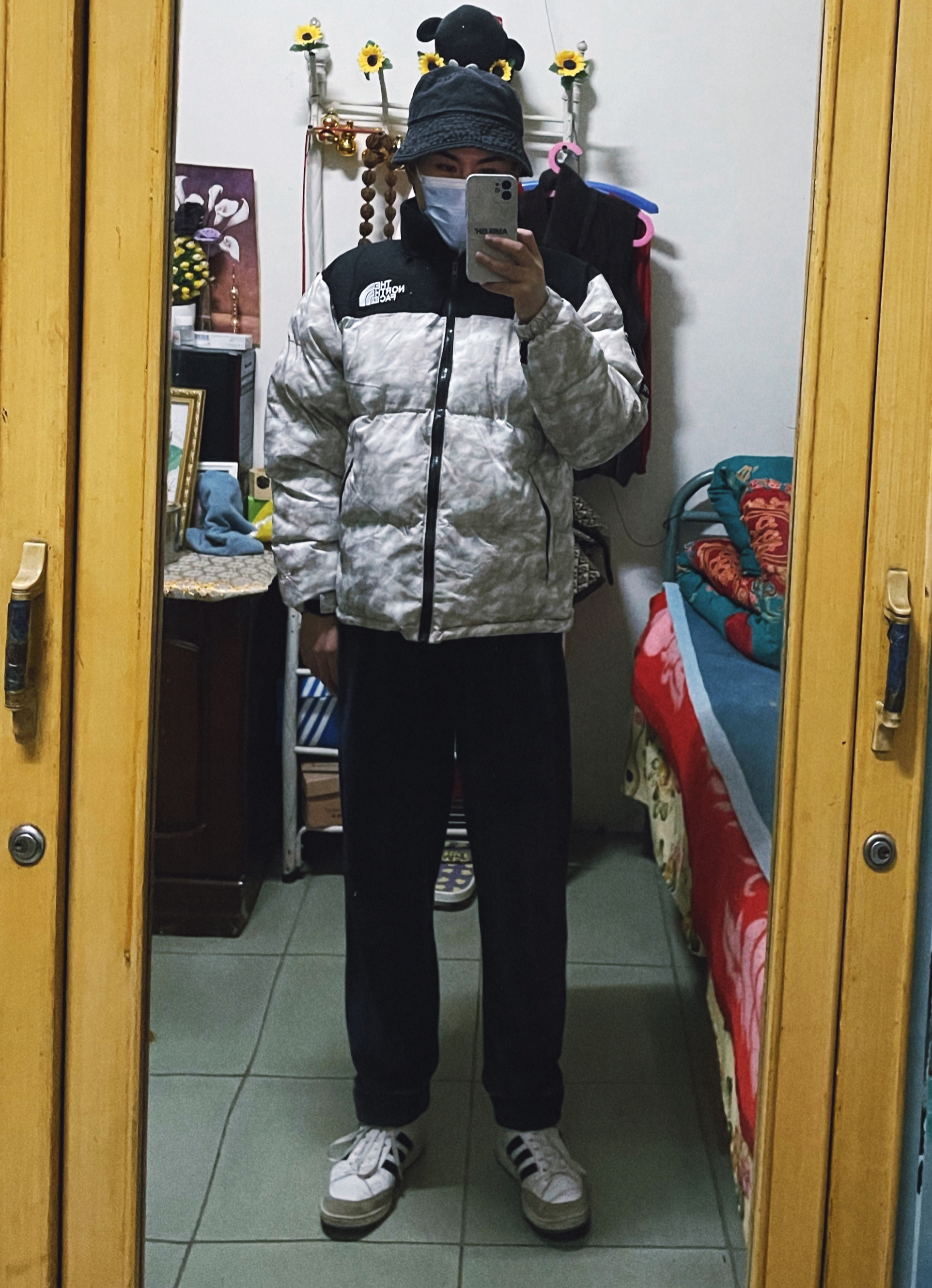 北面羽绒服折纸
