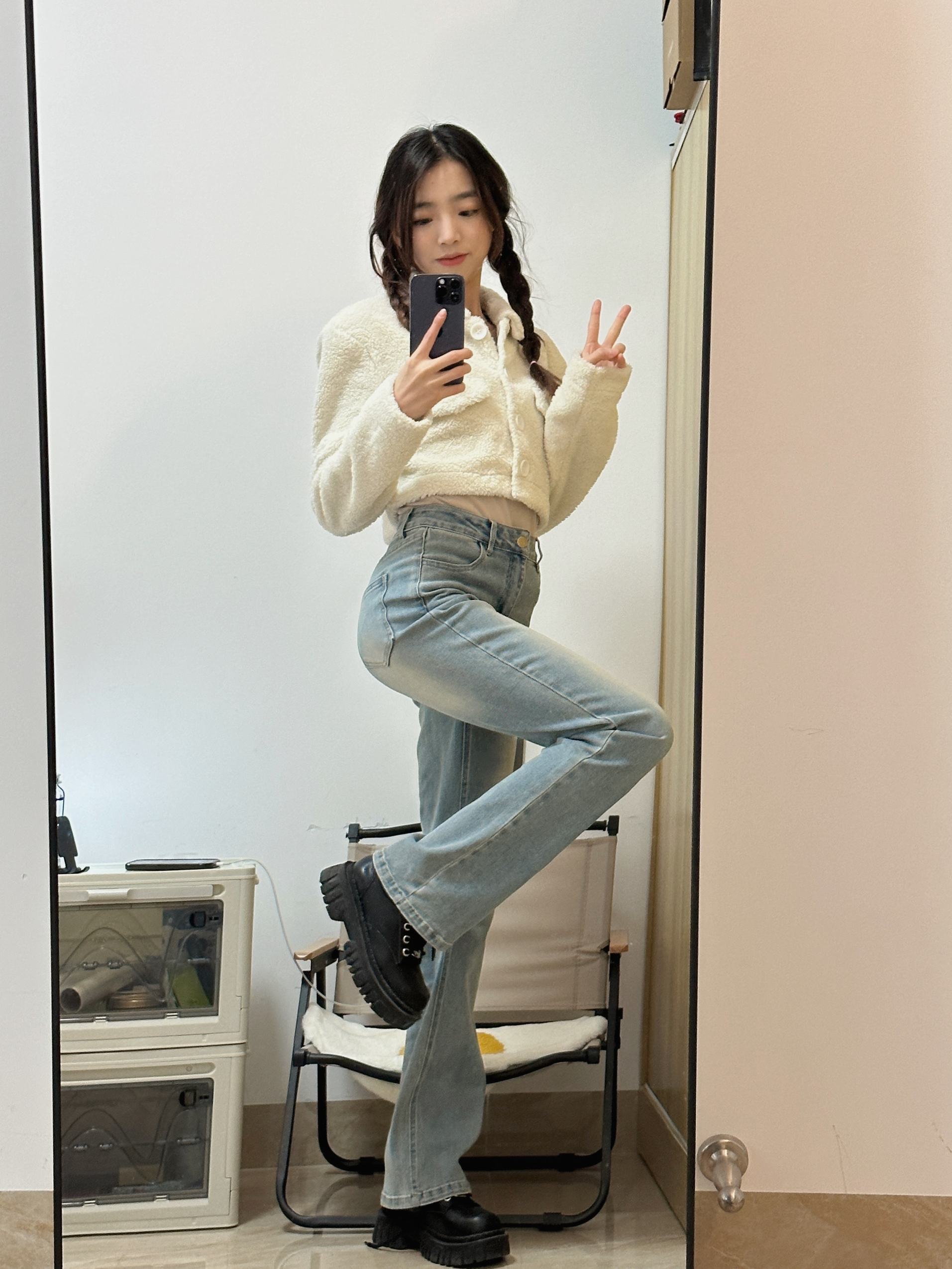 🆘这条牛仔裤也太显长了‼️‼️体验170的快乐