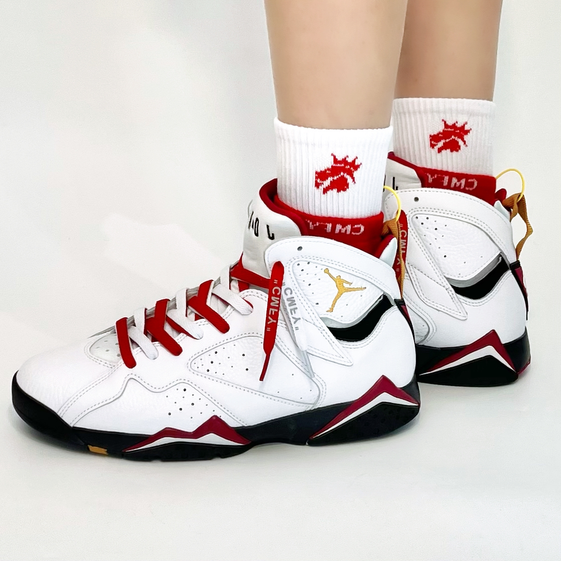 元年配色AJ7 Cardinal白色|白红经典