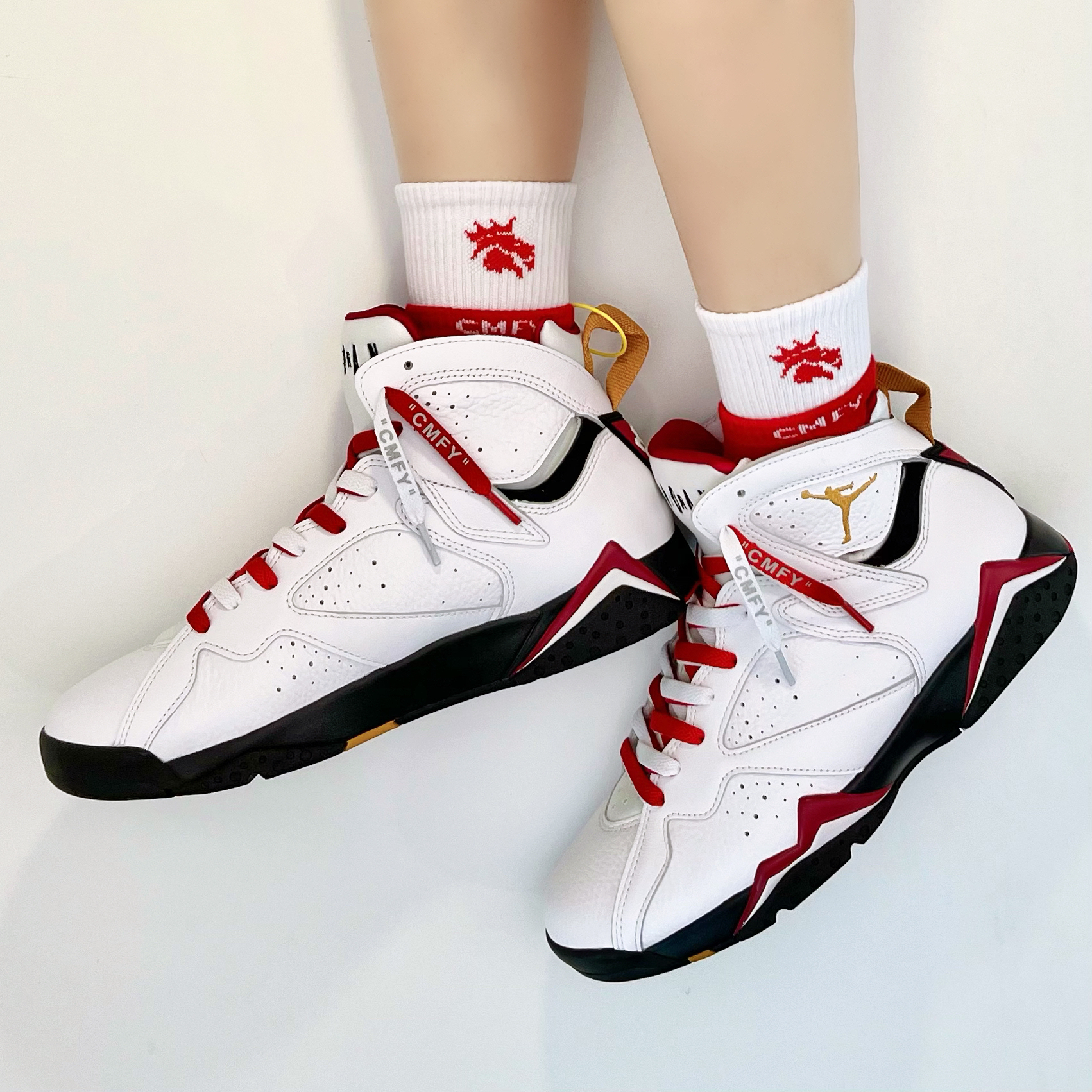 元年配色AJ7 Cardinal白色|白红经典
