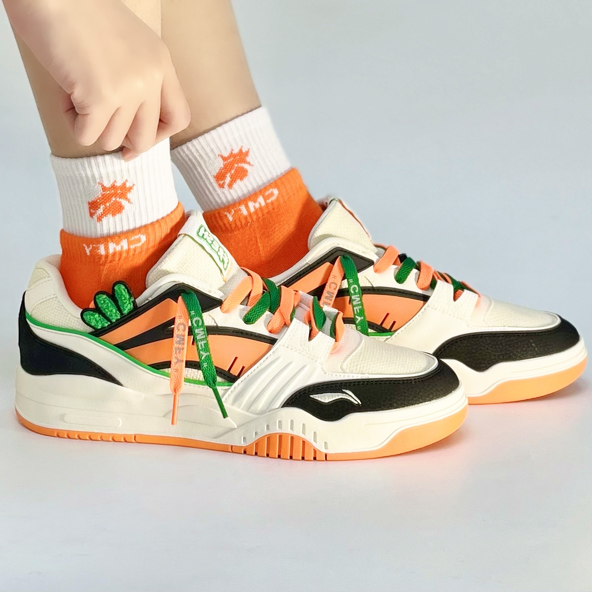 李宁月白 白黑橙｜🥕胡萝卜兔年限定