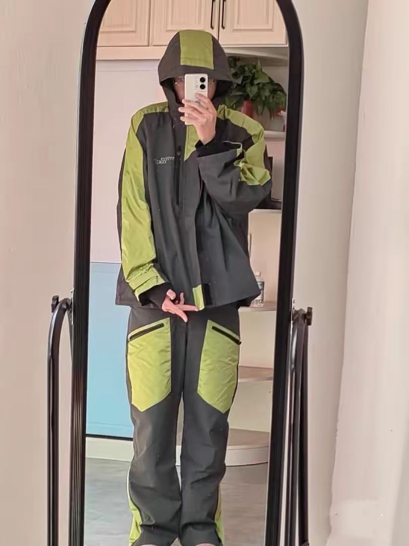 这件不知其名的拼接直筒长裤超级好看