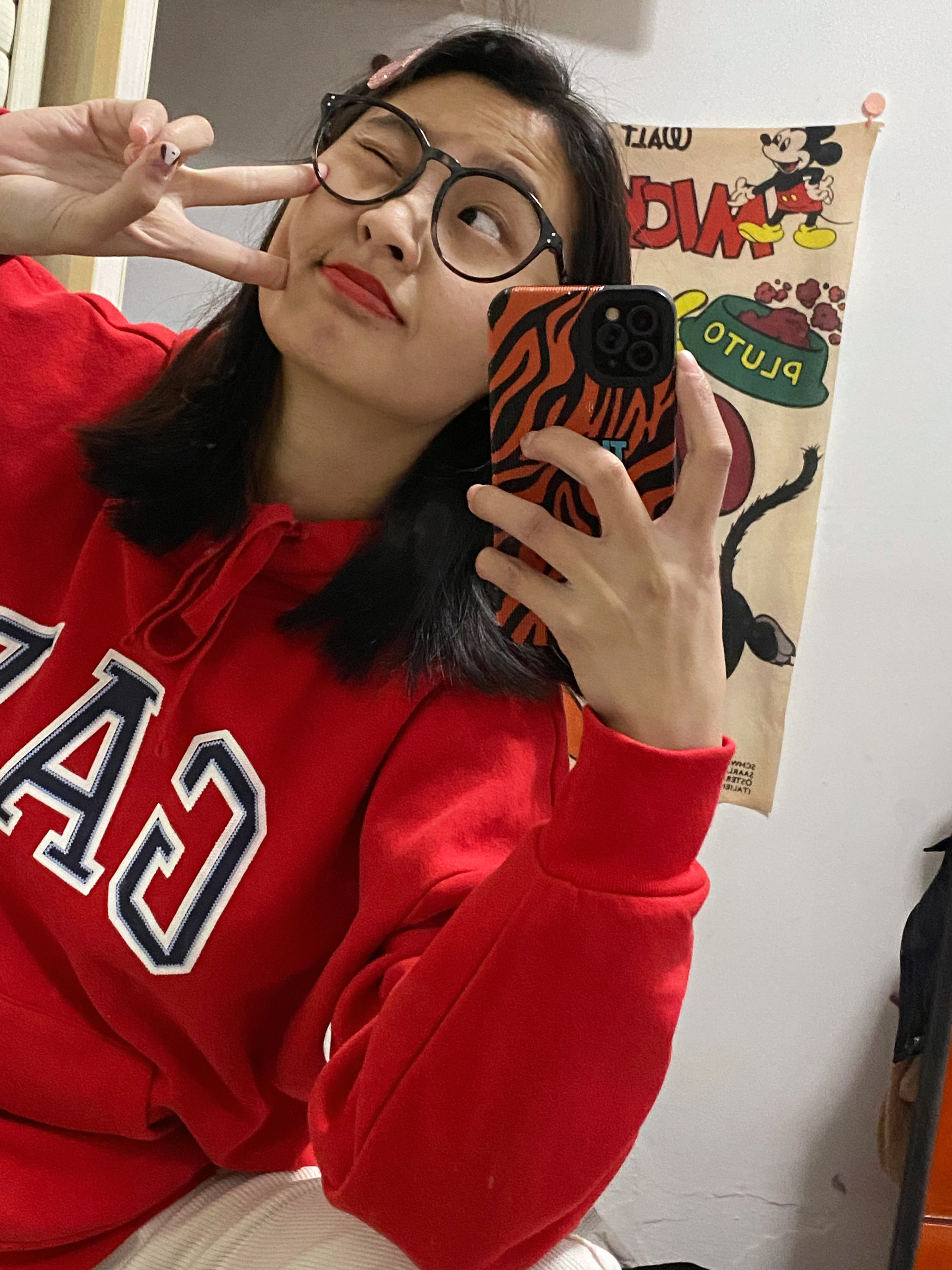 大红色GAP我超爱