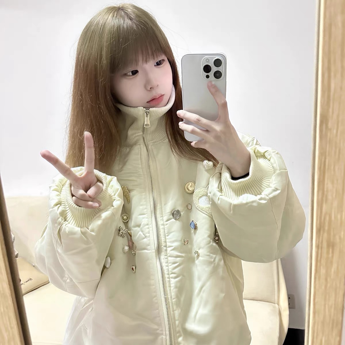 初春穿搭分享｜对镜自拍