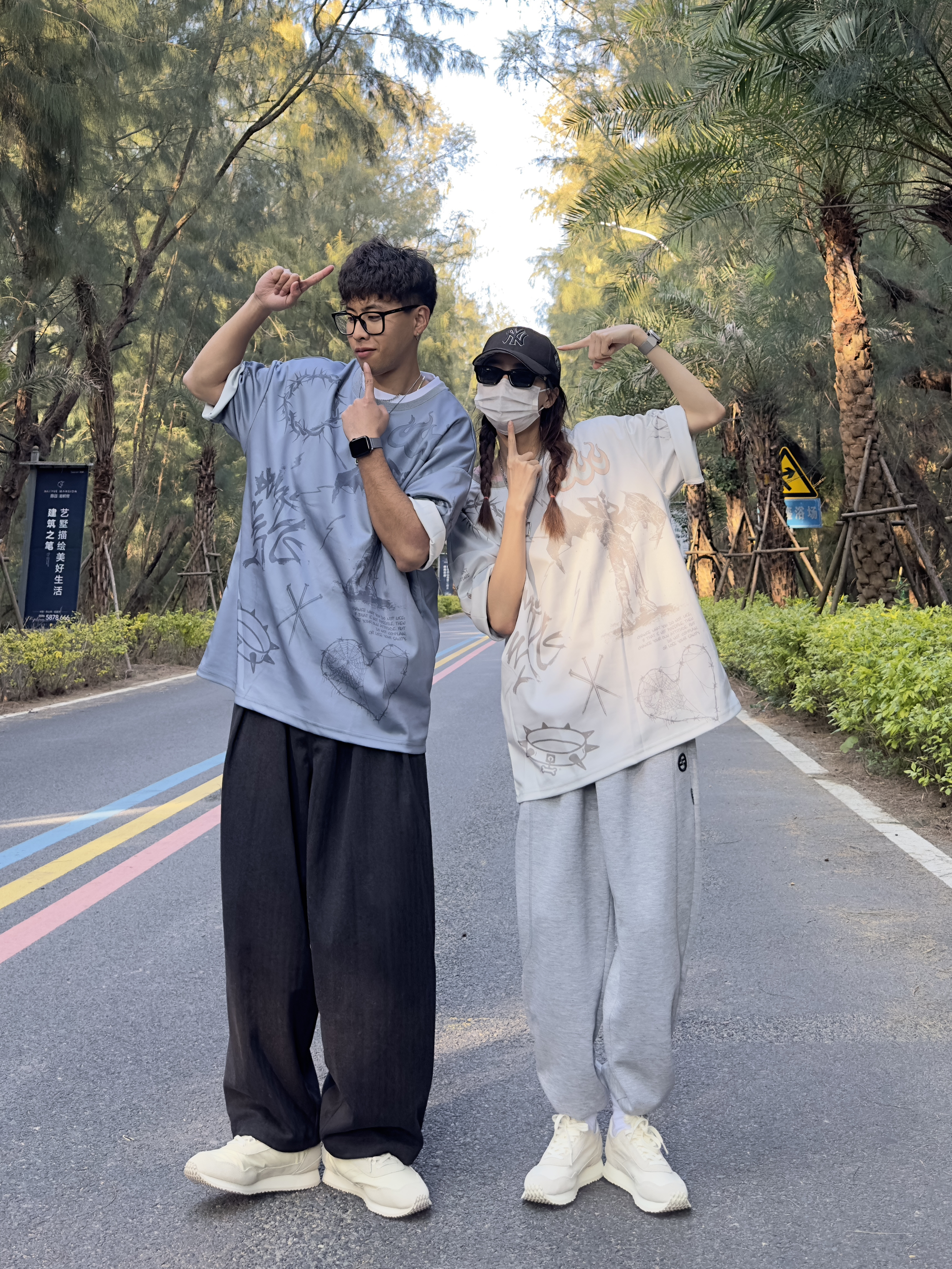 情侣校园穿搭👩‍❤️‍👨｜和你走过的每一步都算数～