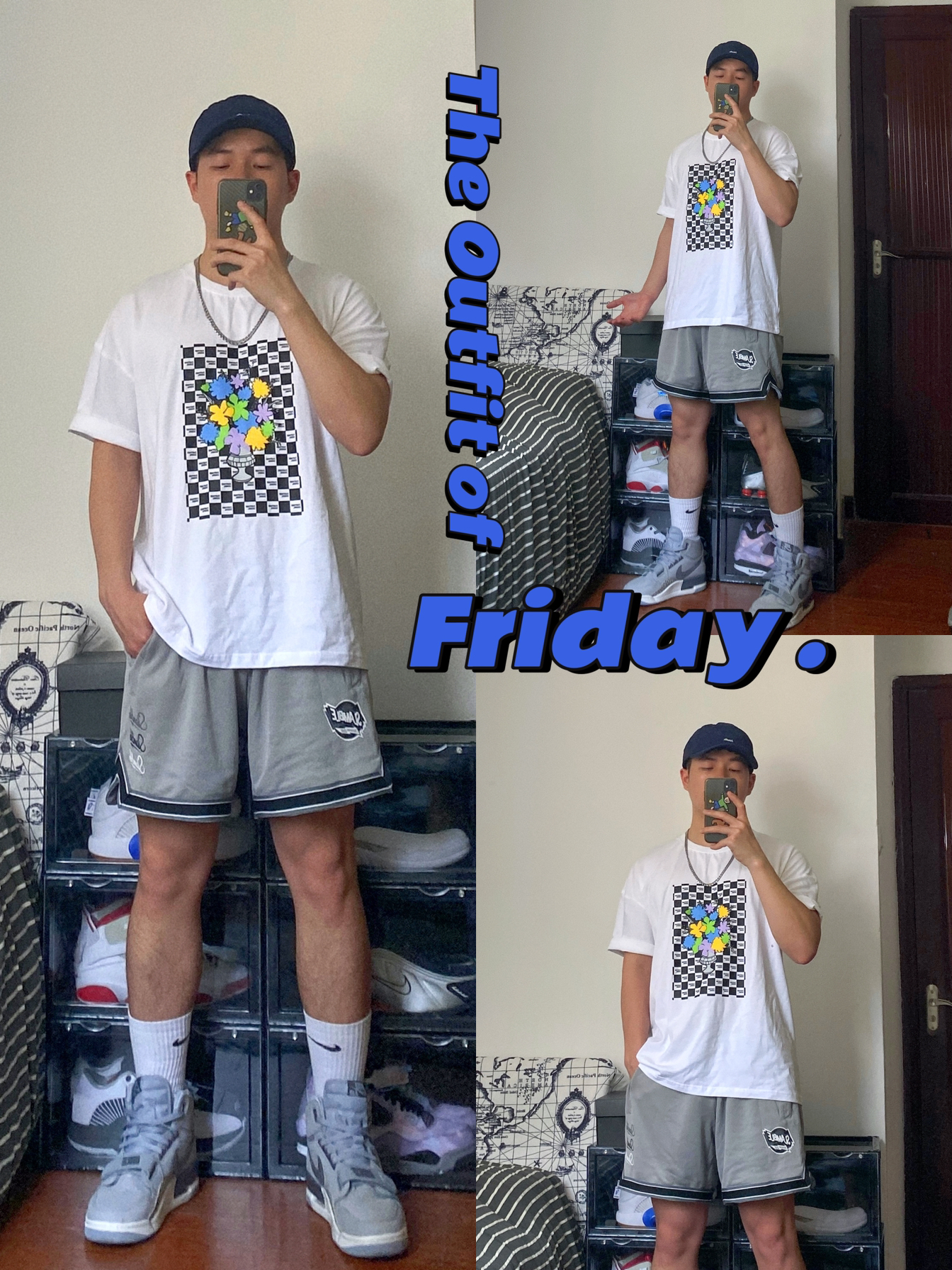 相信我！棋盘格T恤美式穿搭非常帅！♟️