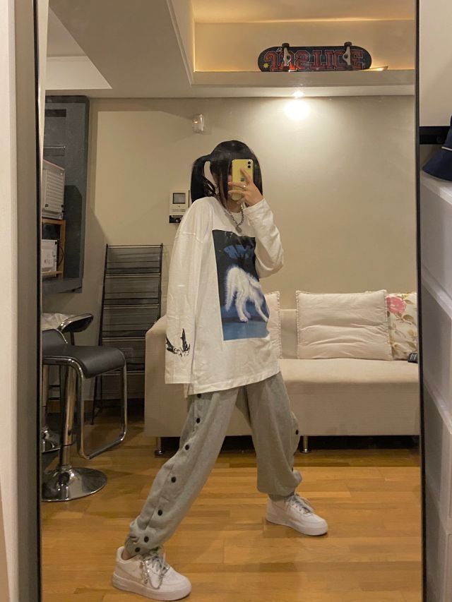 OOTD|空军一号穿搭|男装oversize