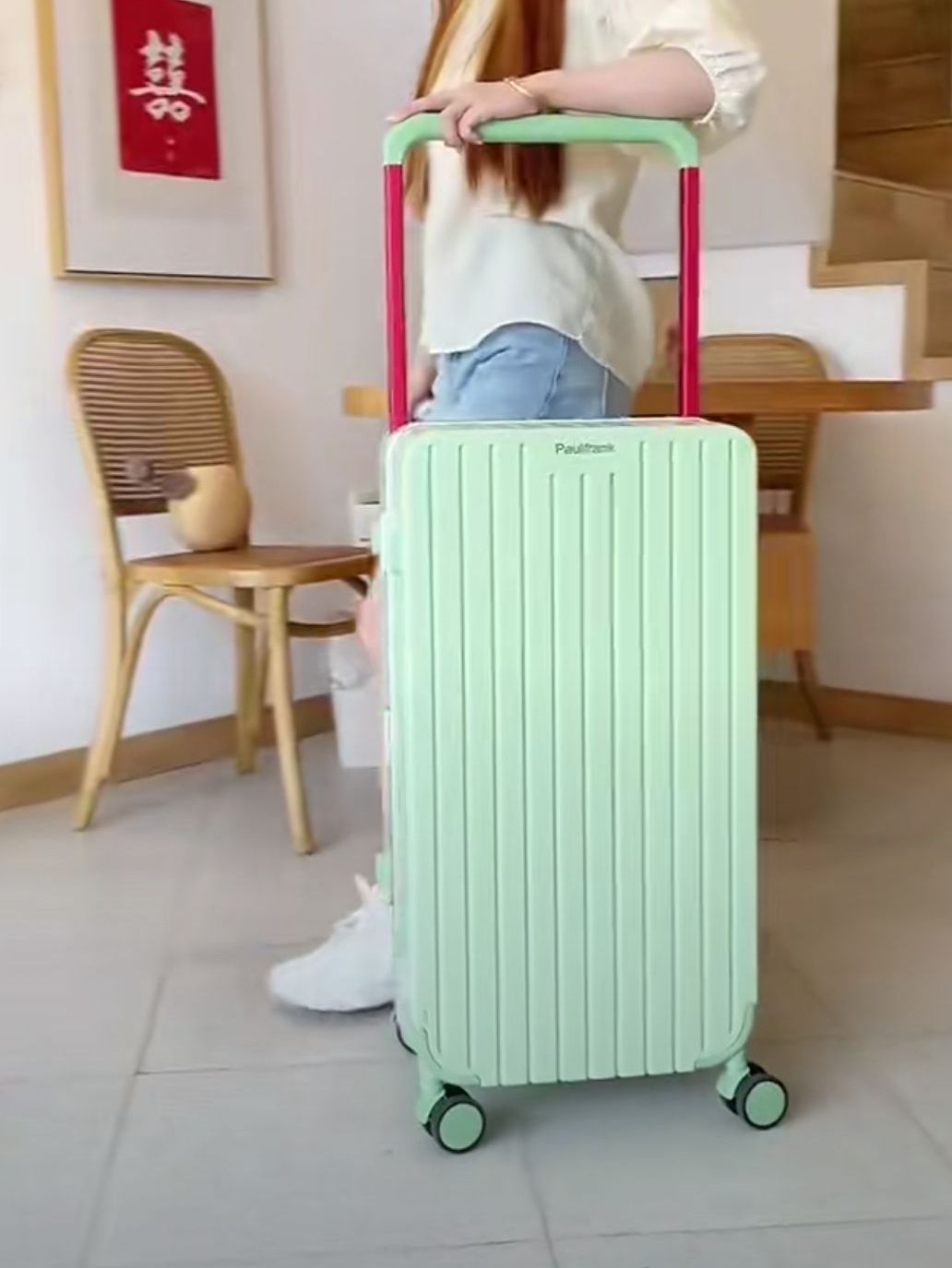 经典绿色百搭行李箱