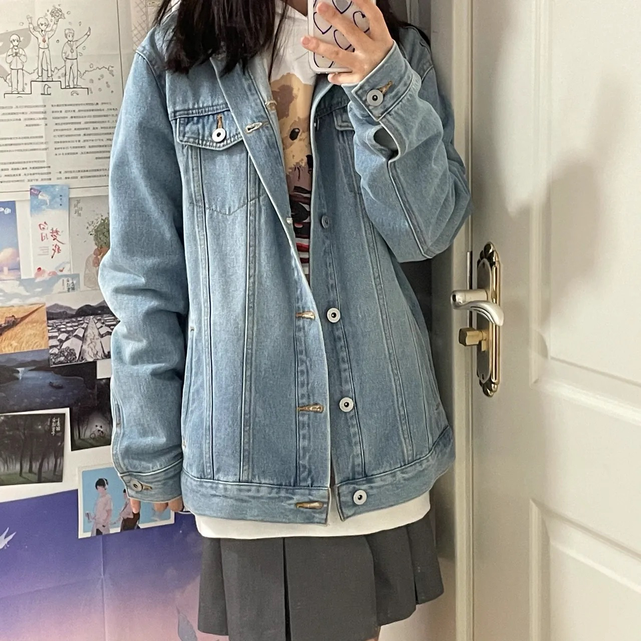 160小个子女生也可以穿森马牛仔外套‼️超可爱‼️