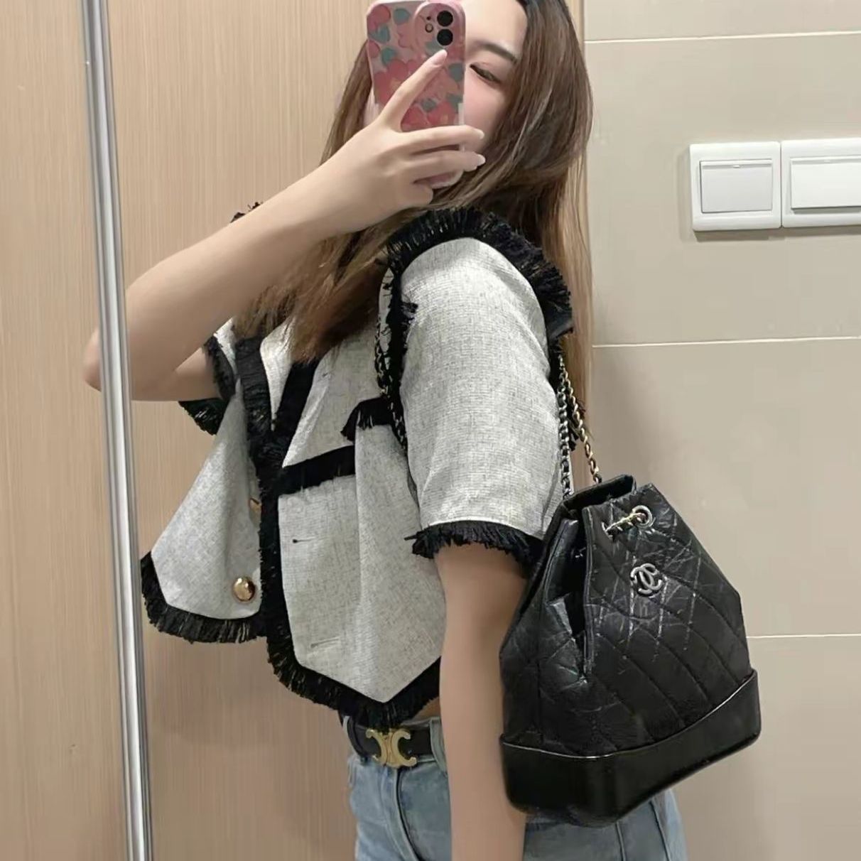 香奈儿流浪双肩包