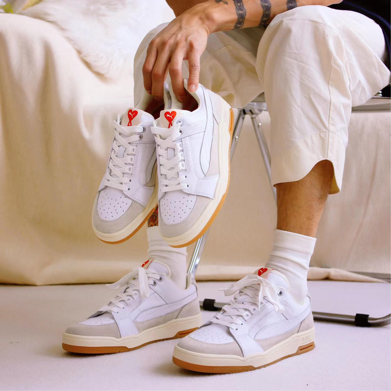 Amiparis × Puma 彪马联名Slipstream Low复古休闲板鞋385260-01