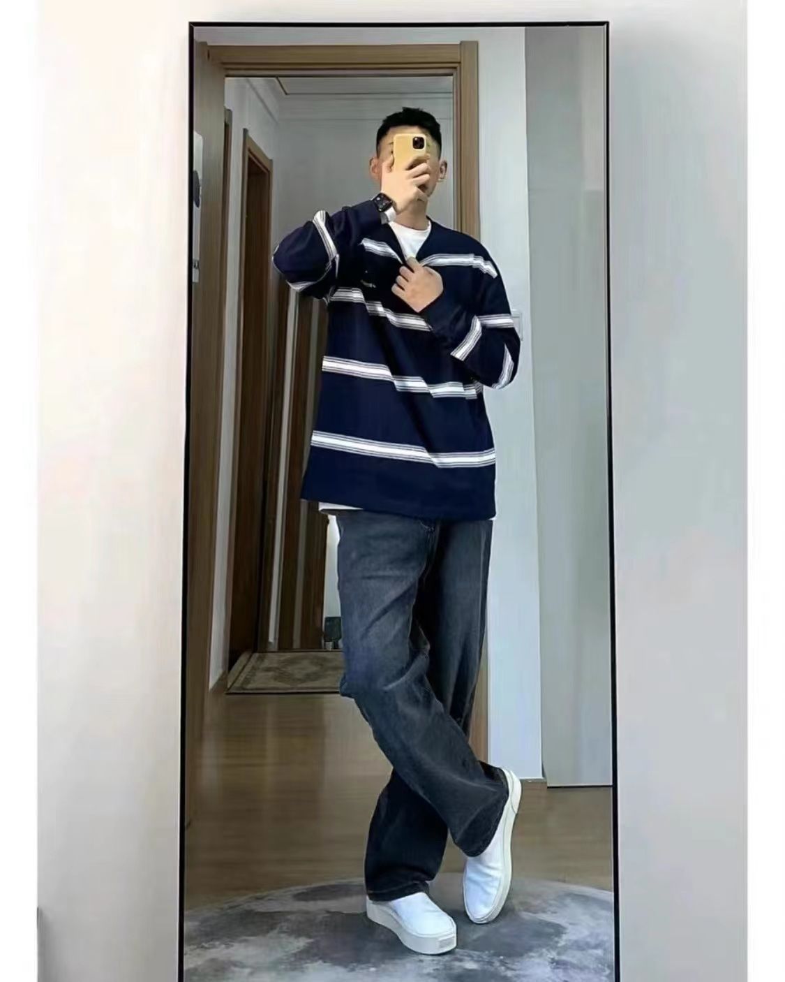 OOTD|做旧百搭牛仔裤