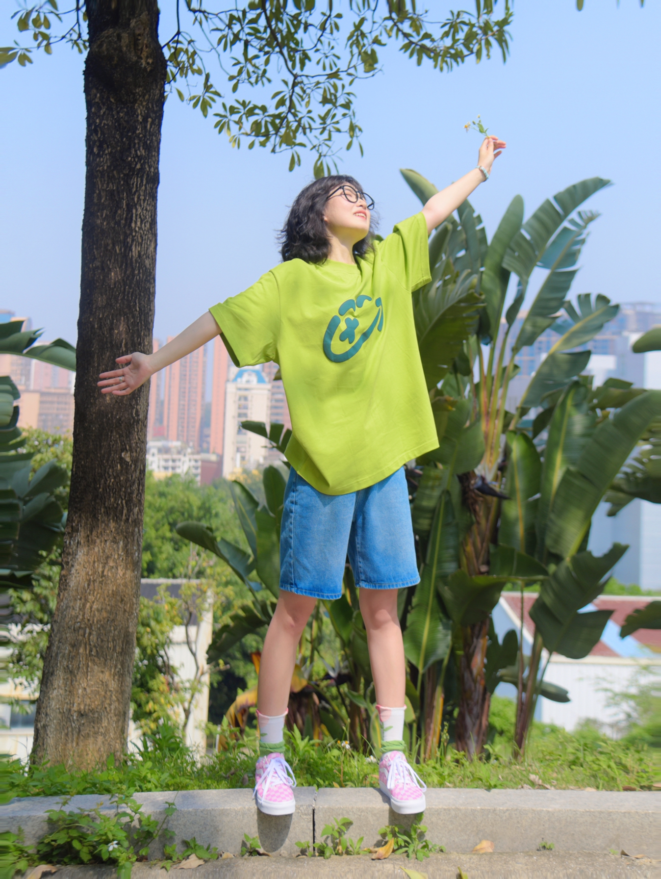 一路小跑进春天！🌳夏天就要清爽撞色穿搭！